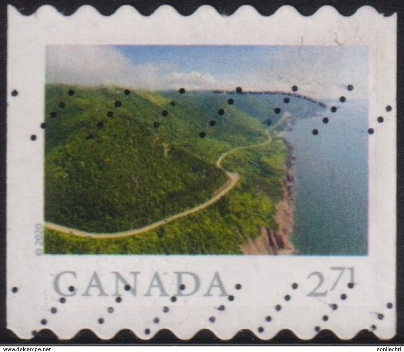 2020 Kanada ° Mi:CA 3790C,Yt:CA 3663, Sg:CA 3387, WAD:CA017.20, Gestanzt 9 Waagerecht, Cabot Trail,Cape Breton Island, - Used Stamps