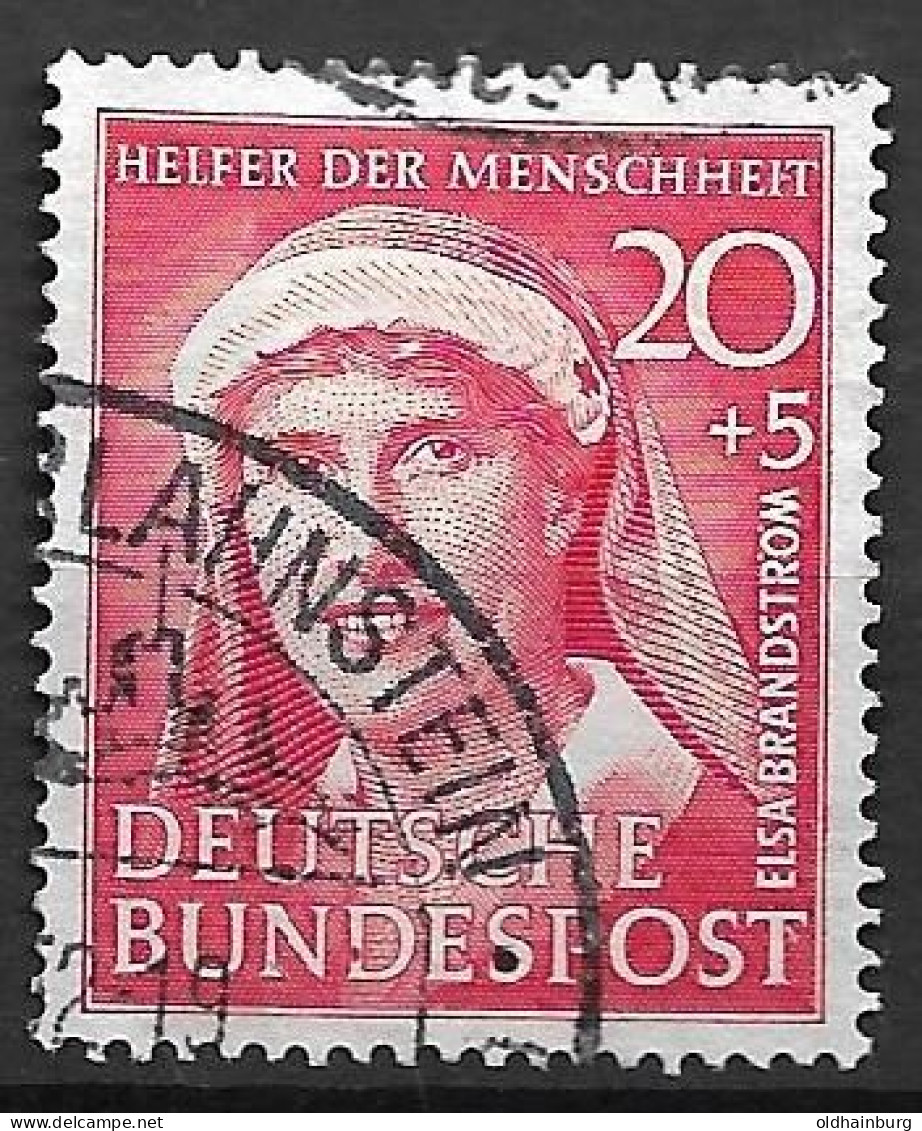 Bund 1951: Mi. 145 O Elsa Brandström, Schwedische Fürsorgerin (8.-) - Famous Ladies