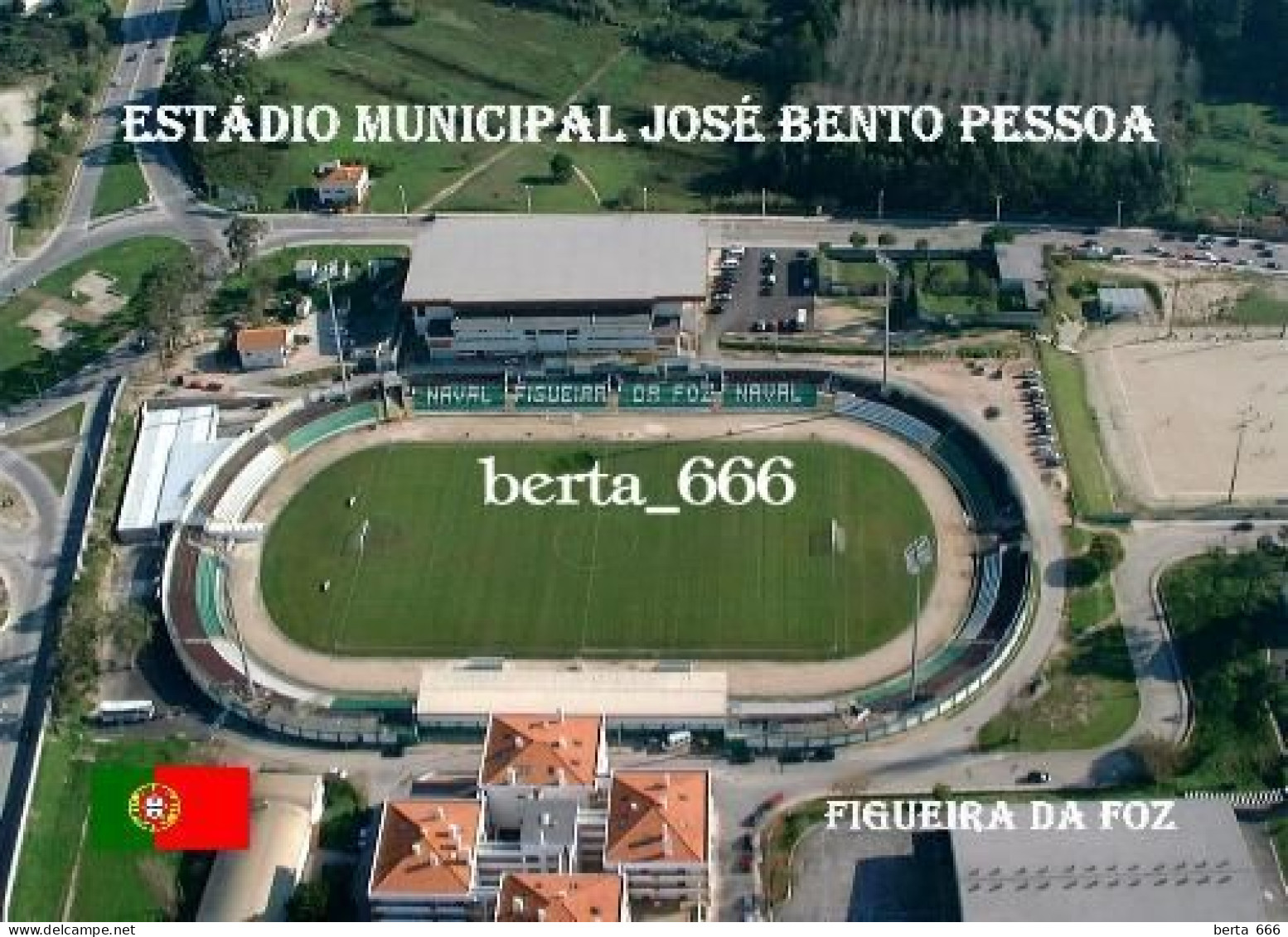 Portugal Figueira Da Foz Jose Bento Pessoa Stadium New Postcard - Stadions