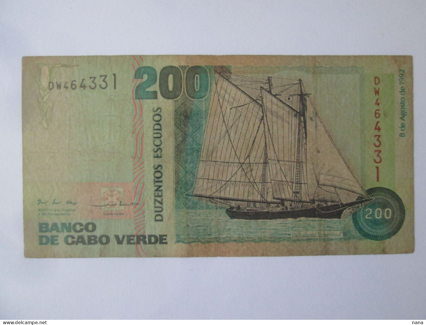 Cabo Verde/Cape Verde 200 Escudos 1992 Banknote See Pictures - Kaapverdische Eilanden