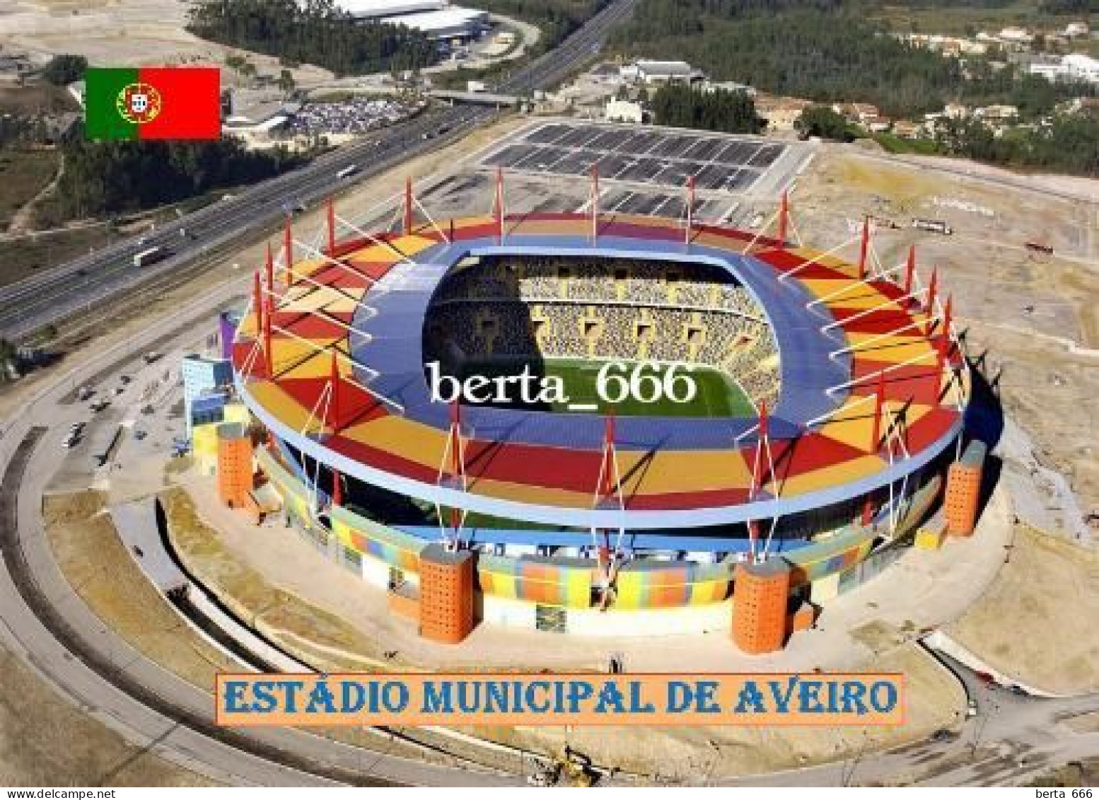 Portugal Aveiro Municipal Stadium New Postcard - Stadiums