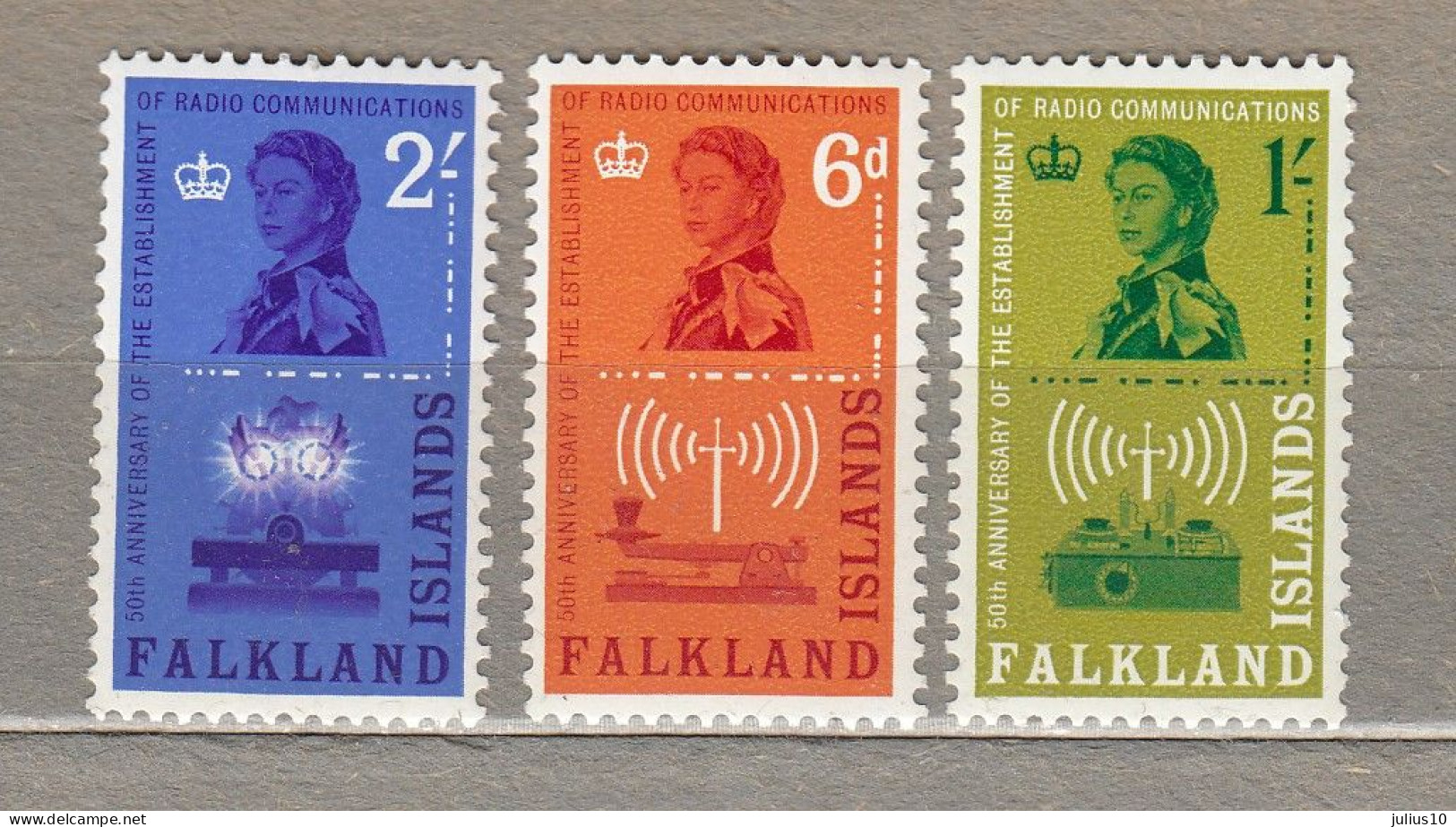 FALKLAND ISLANDS 1962 Radio MNH(**) Mi 138-140 #33804 - Falklandeilanden