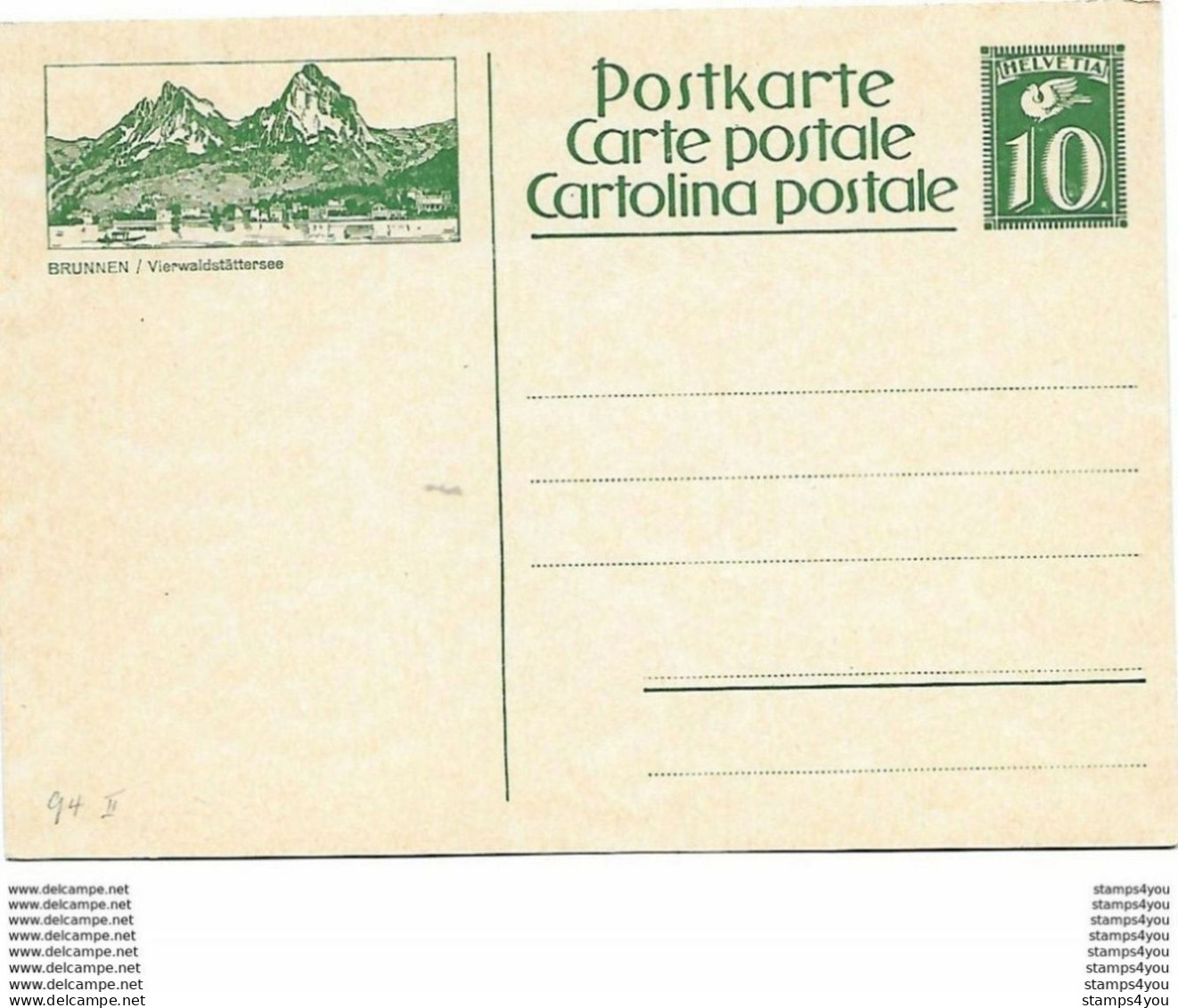 103 - 16 - Entier Postal Neuf Avec Illustration "Brunnen" - Entiers Postaux