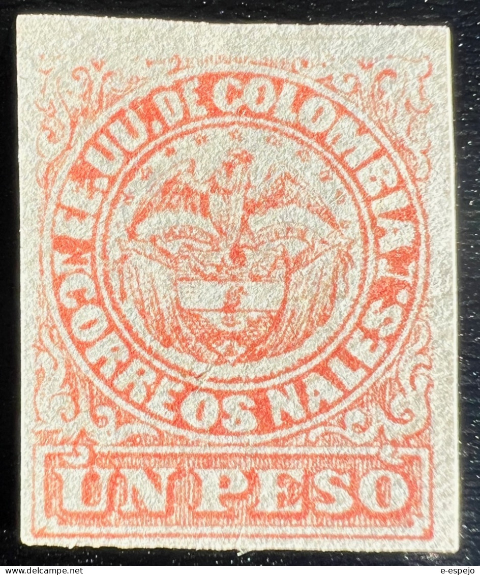 Kolumbien 1868: 1868-1880 Definitives: Coats Of Arms Mi:CO 50xaI - Chile