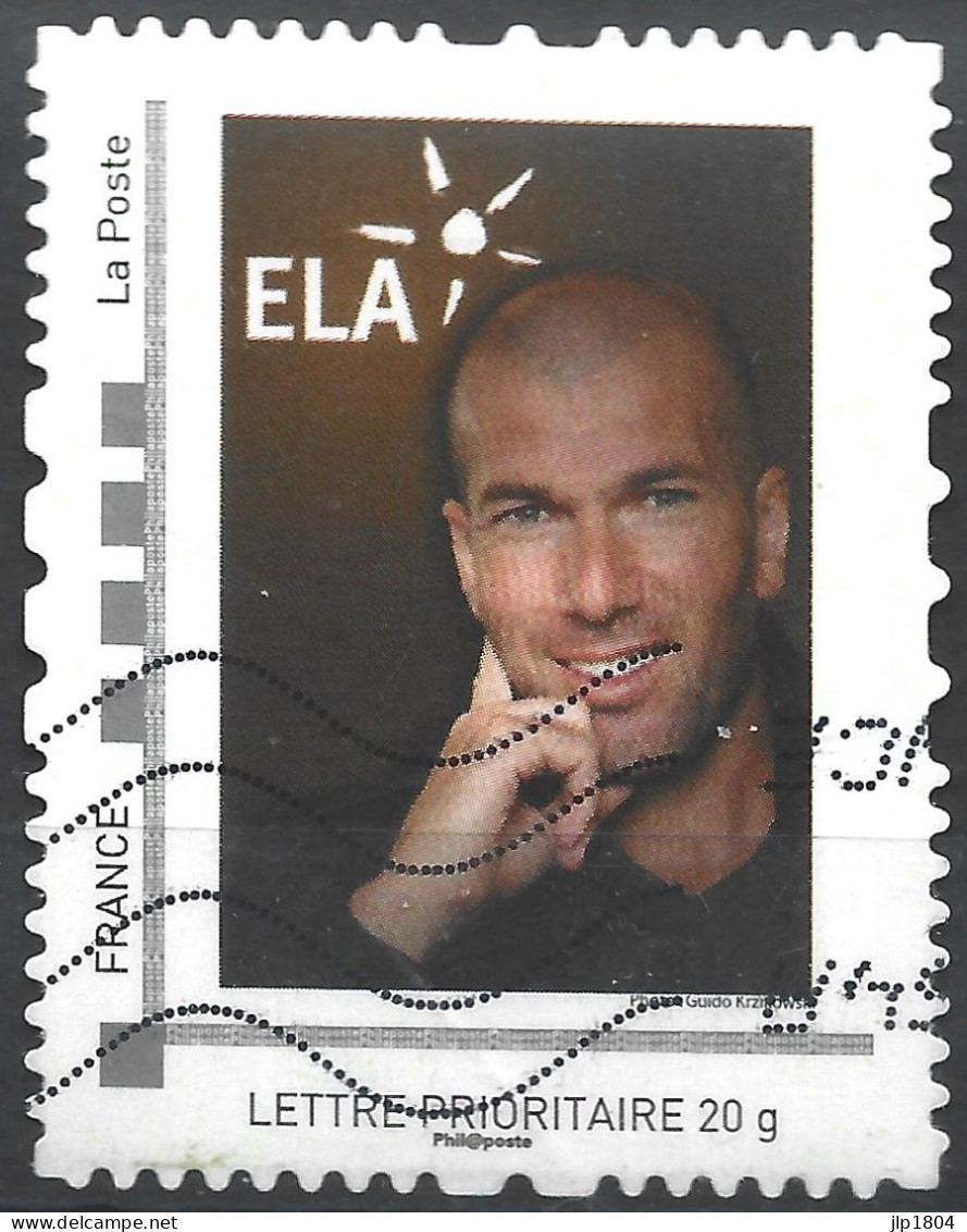 Montimbramoi ELA Zinedine Zidane - Lettre Prioritaire 20g - Oblitéré Sur Support - Andere & Zonder Classificatie