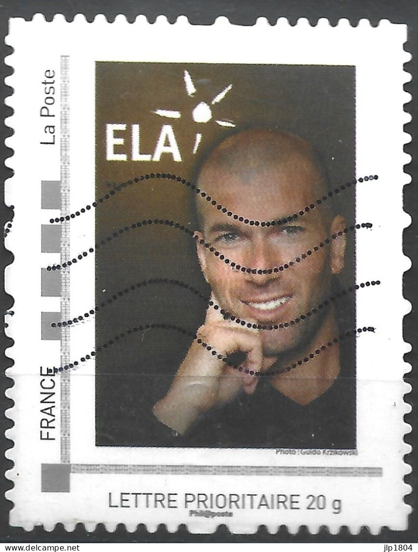 Montimbramoi ELA Zinedine Zidane - Lettre Prioritaire 20g - Oblitéré Sur Support - Andere & Zonder Classificatie