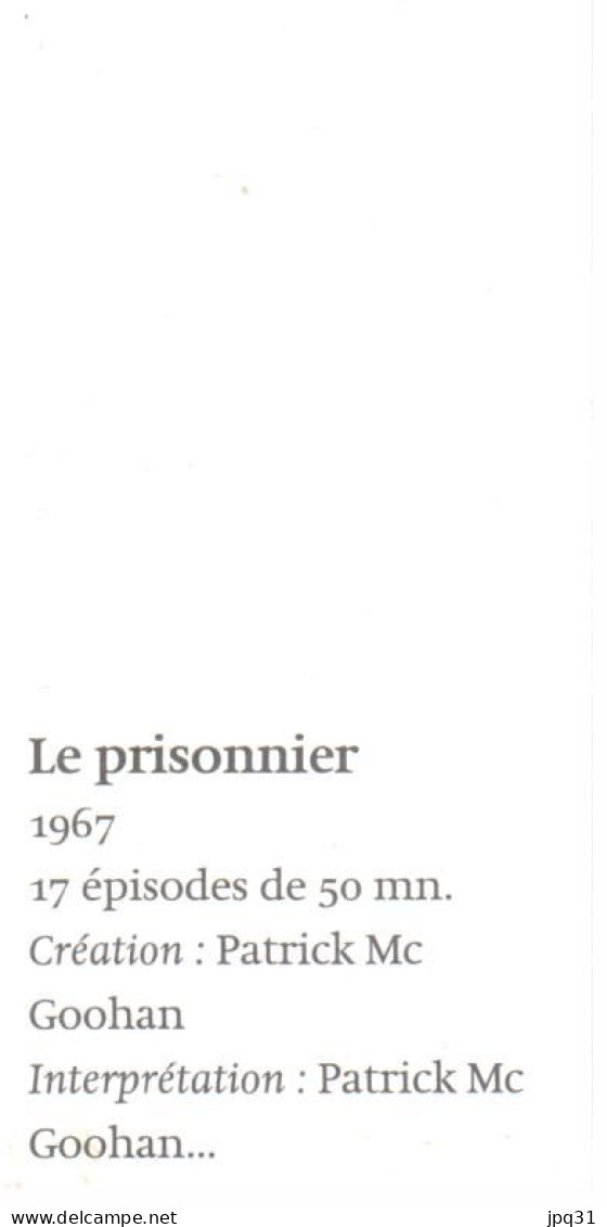 Signet Série Le Prisonnier - Patrick Mc Goohan - Segnalibri