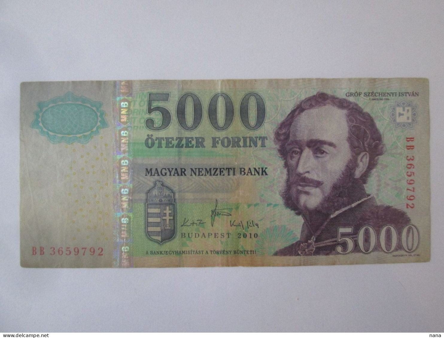 Hongrie/Hungary 5000 Forint 2010 - Hongrie