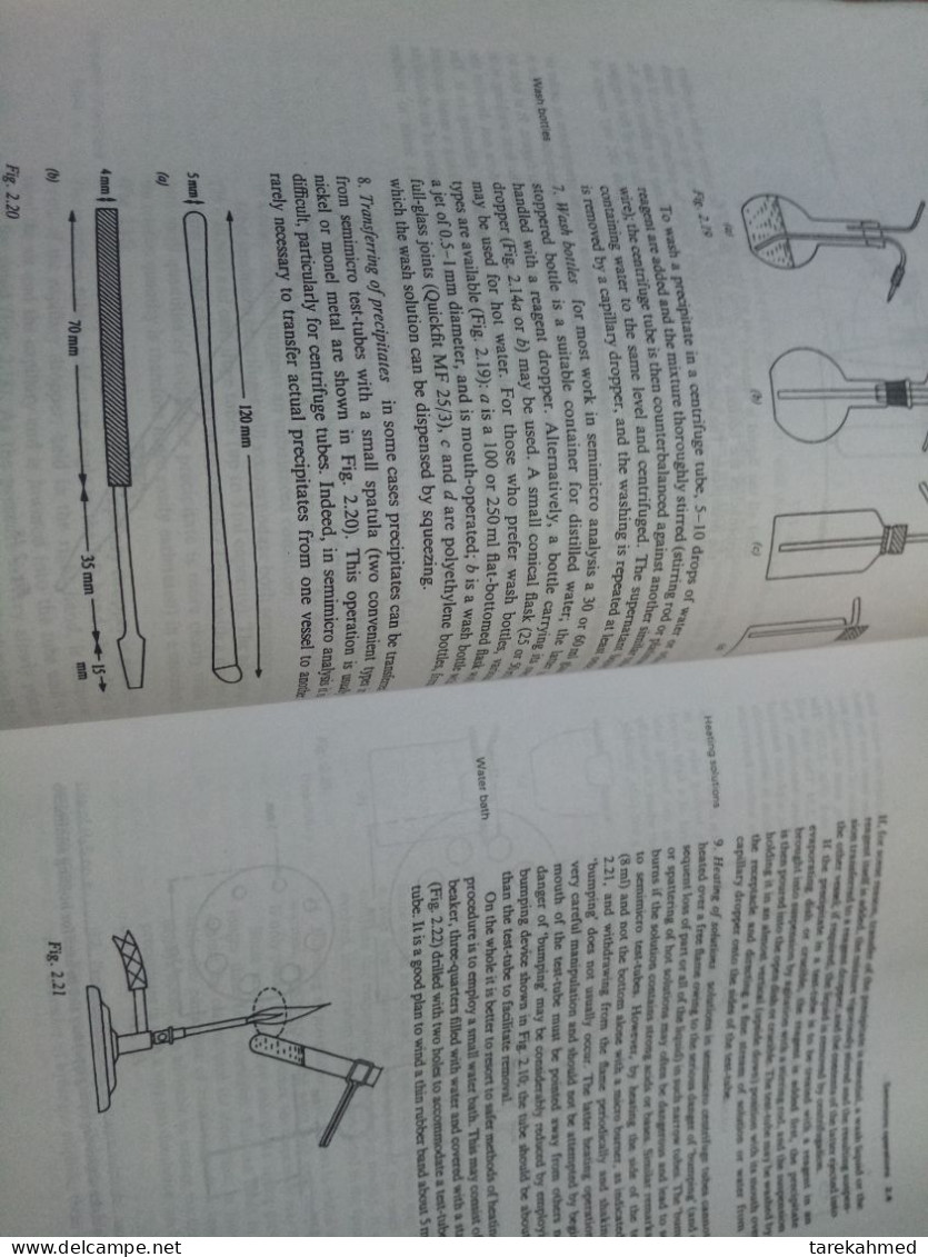 Egypt Store, Vogel's Qualitative Inorganic Analysis Textbook By Arthur Vogel And G, 7th Edition. - Schule/Unterricht