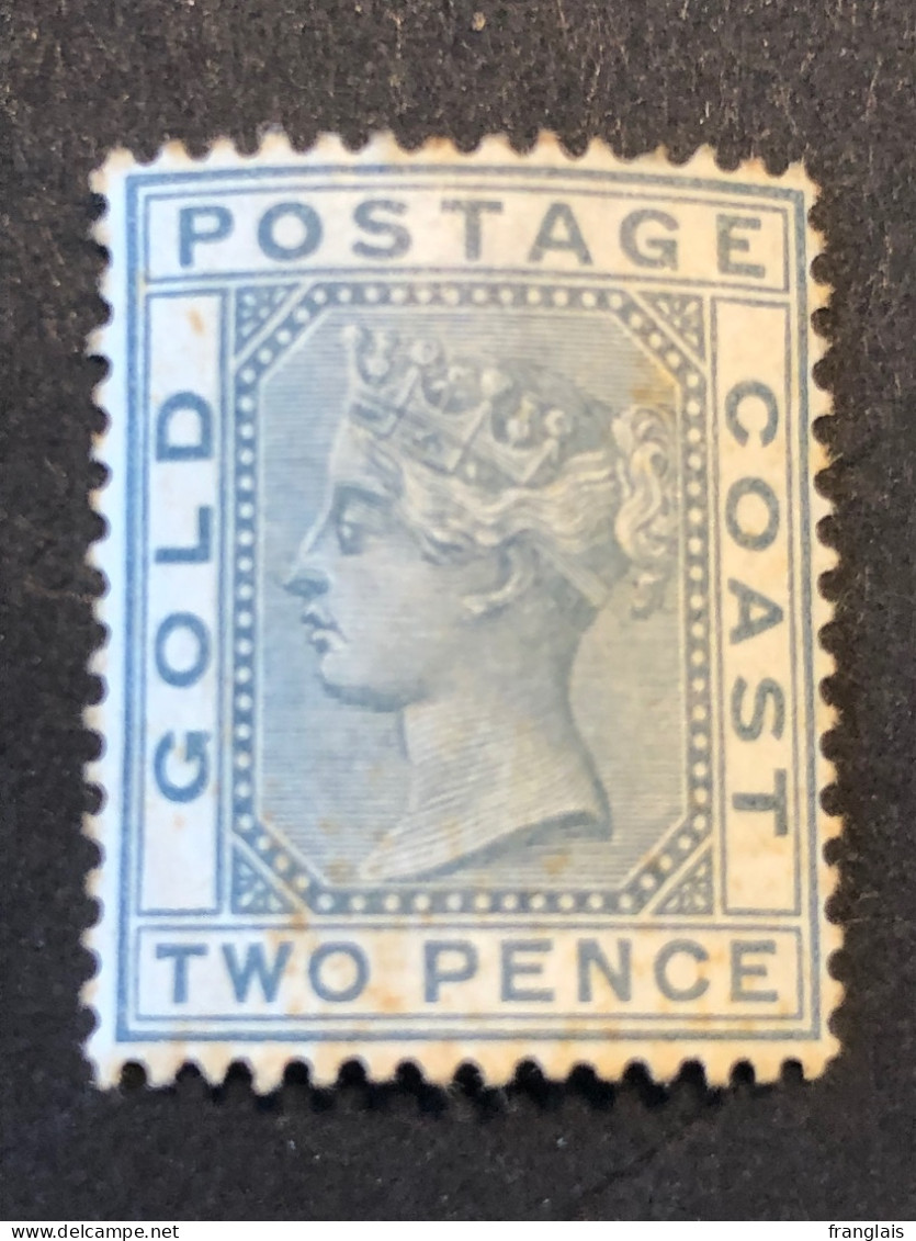 GOLD COAST.  SG 13   2d. Grey. MH* CV £50 - Côte D'Or (...-1957)