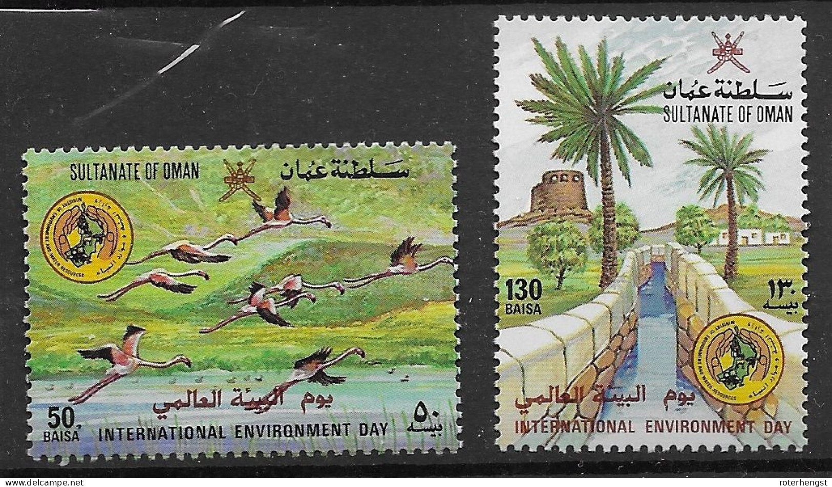 Oman Mnh ** 1987 8 Euros Birds - Omán