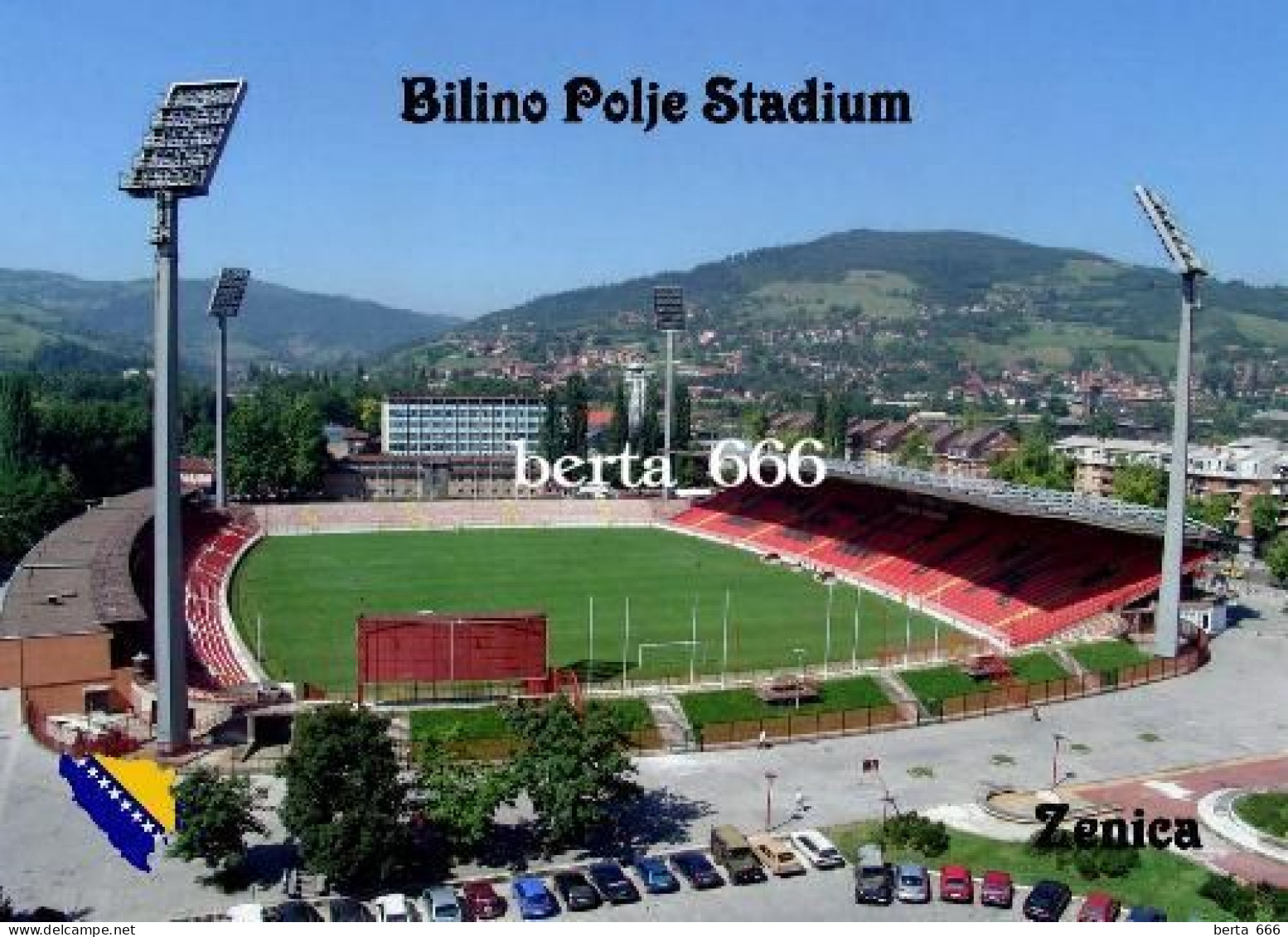 Bosnia And Herzegovina Zenica Bilino Polje Stadium New Postcard - Stadiums