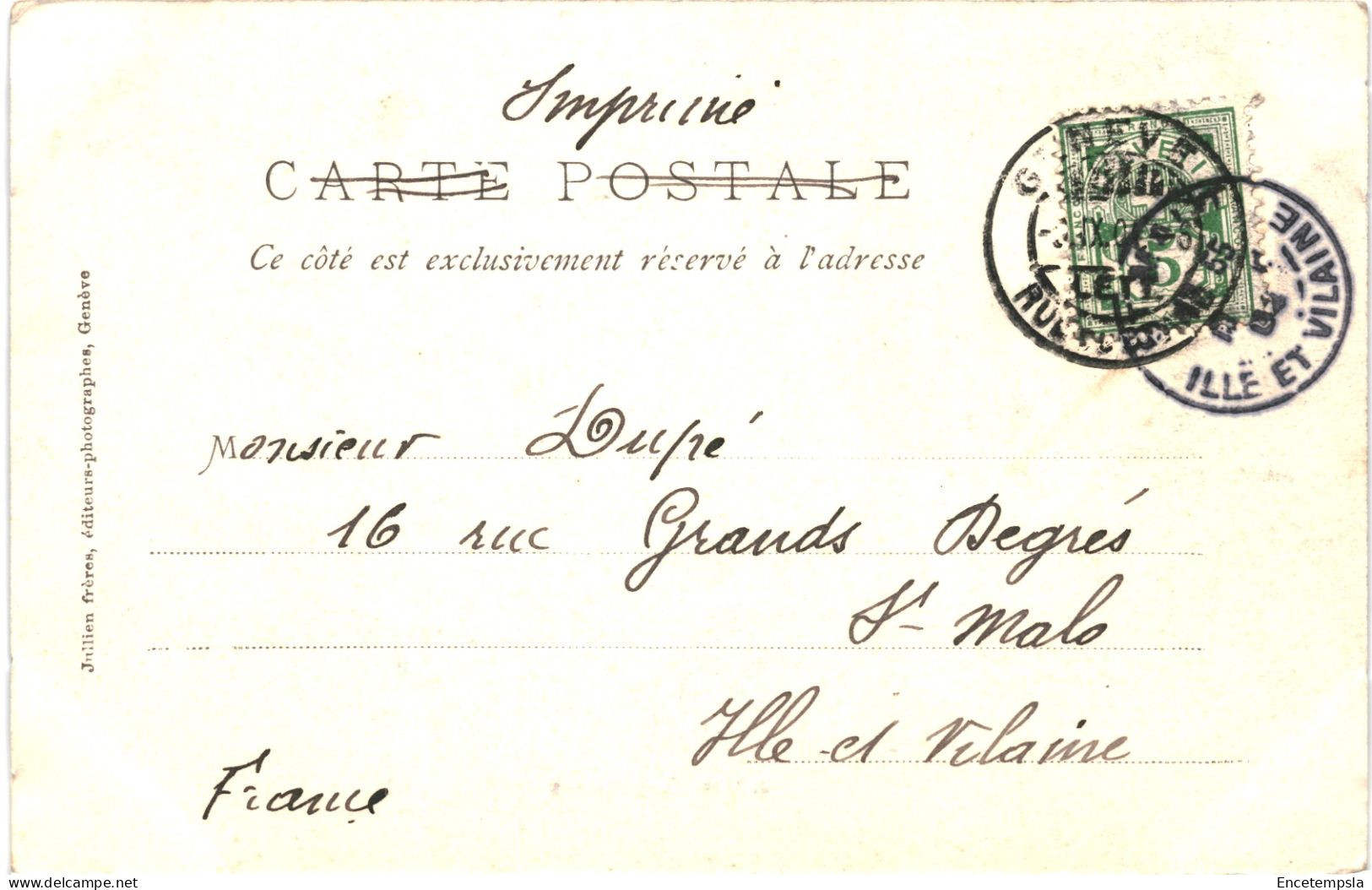 CPA Carte Postale France Argentières 1902 VM78932 - Bonneville