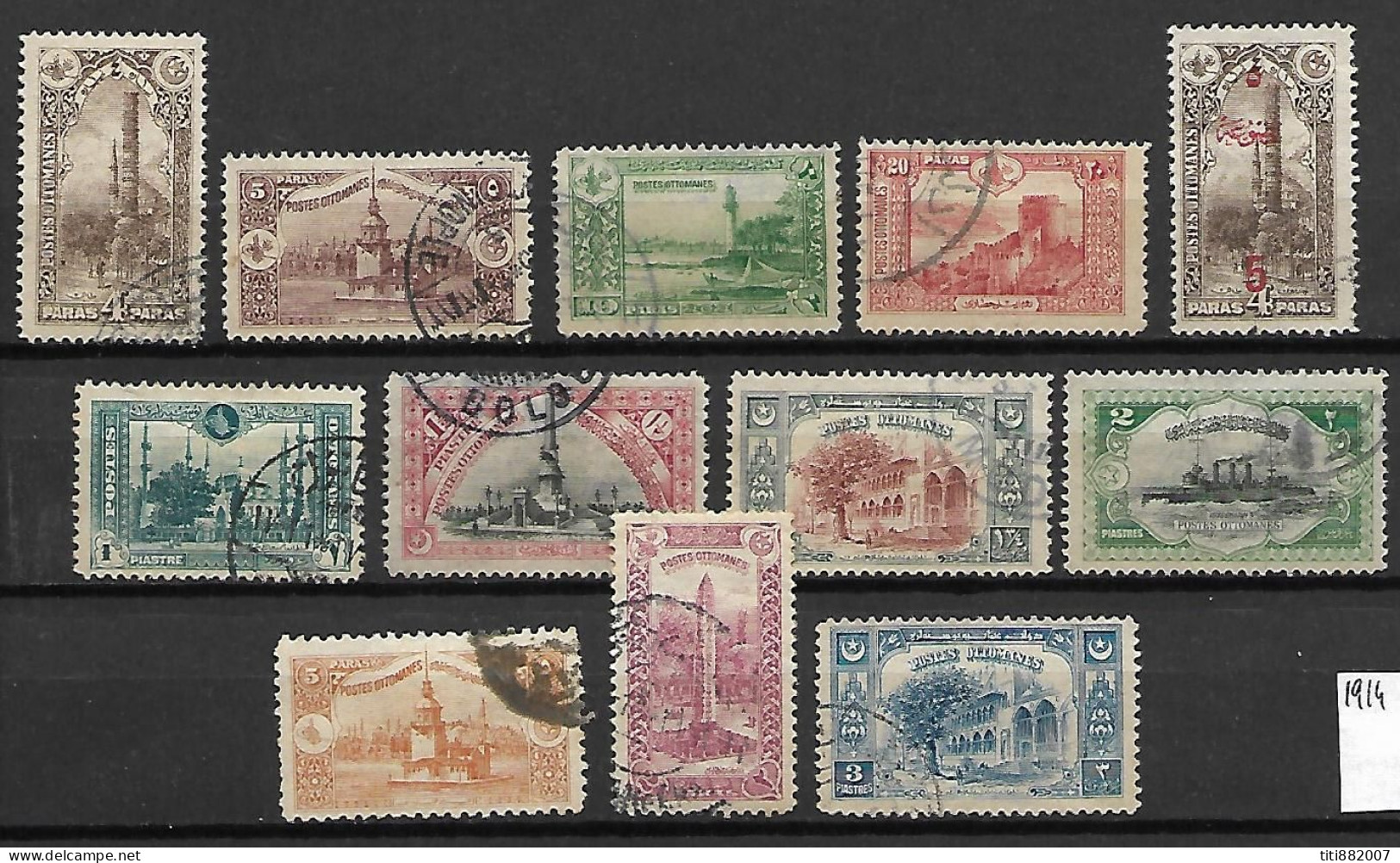 TURQUIE    -    1914.   LOT  -   Oblitérés - Usados