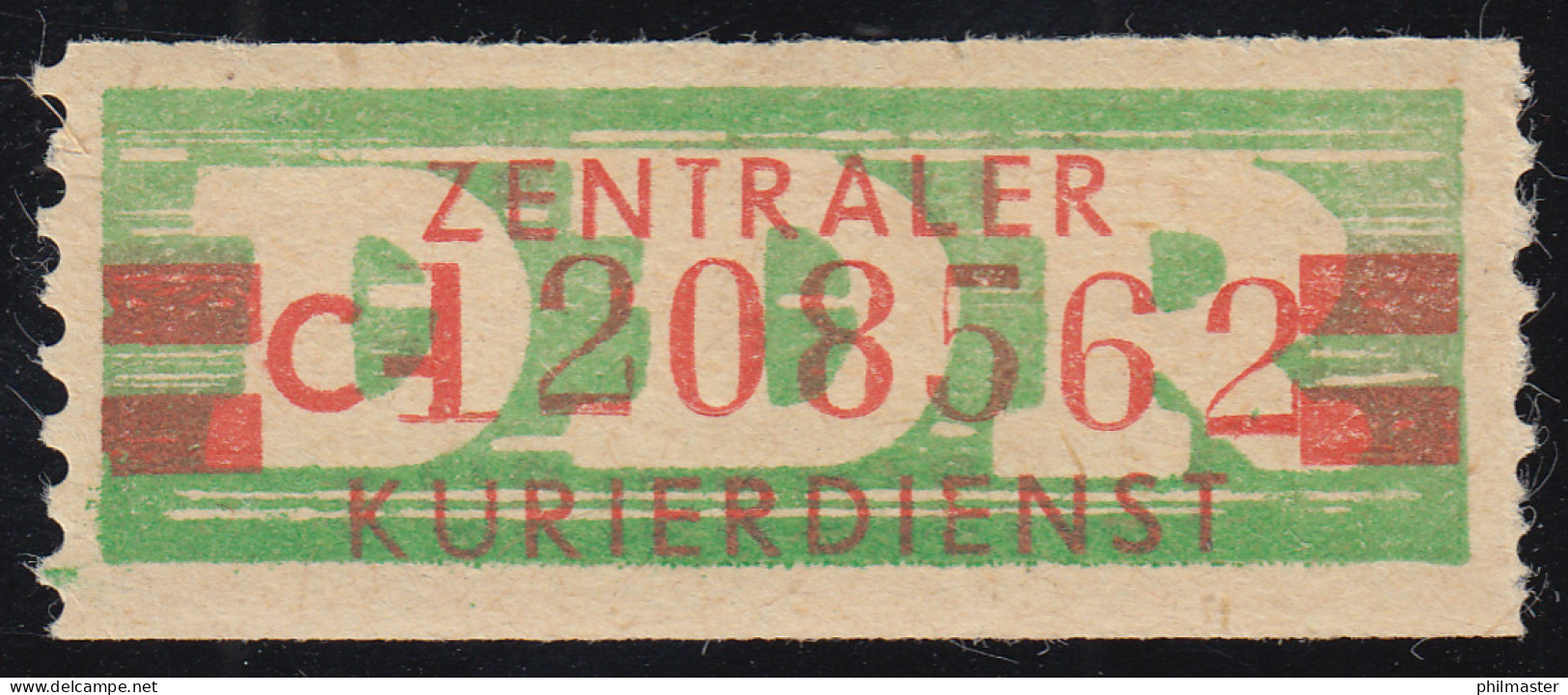 31aII-C Dienst-B, Billet Alte Zeichnung, Rot Auf Grün, ** Postfrisch - Mint