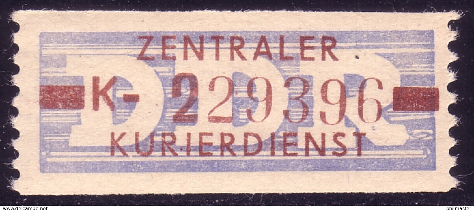 20-K-Neudruck Dienst-B, Billet Braun Auf Violett, ** Postfrisch - Neufs