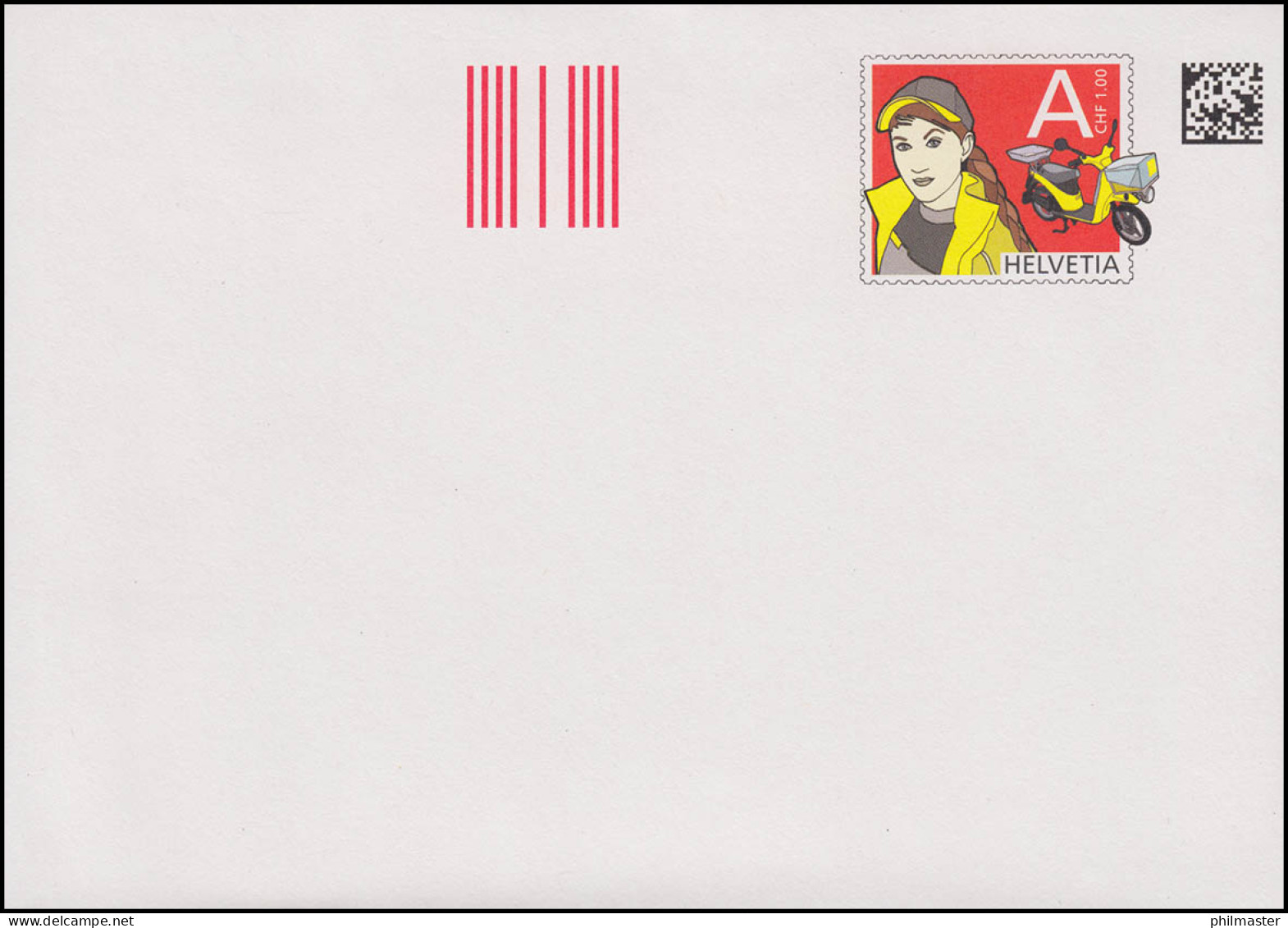 Schweiz Umschlag U 33A Dauerausgabe A-Post 1,00 CHF 2006, ** Postfrisch - Entiers Postaux