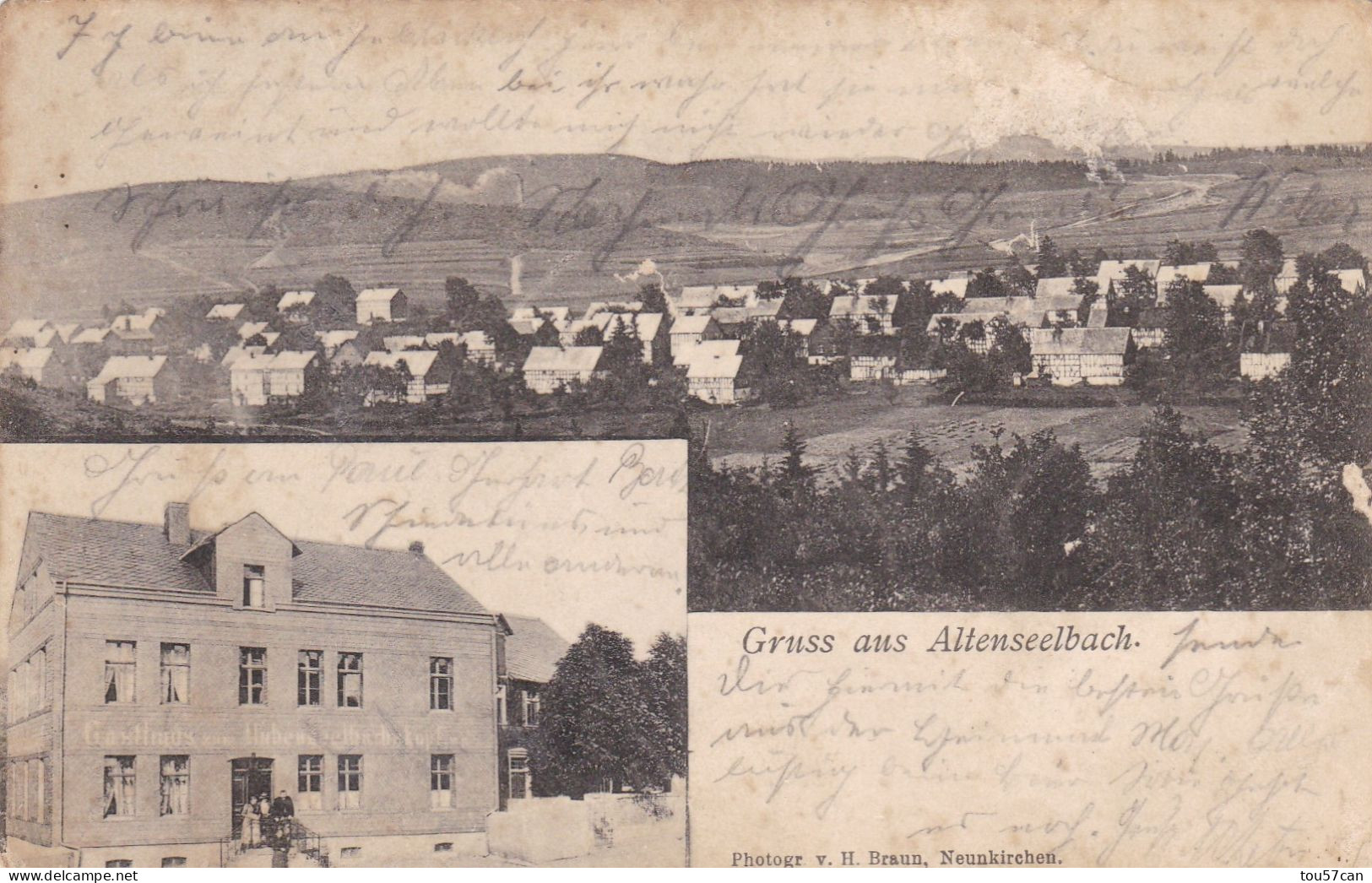 ALTENSEELBACH  -  NEUNKIRCHEN  -  SAAR  -   DEUTSCHLAND   -   MEHRBILDER ANSICHTKARTE 1906. - Kreis Neunkirchen