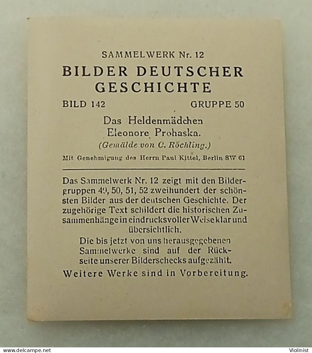 Bilder Deutscher Geschichte-Das Heldenmädchen Eleonore Prohaska - Geschiedenis