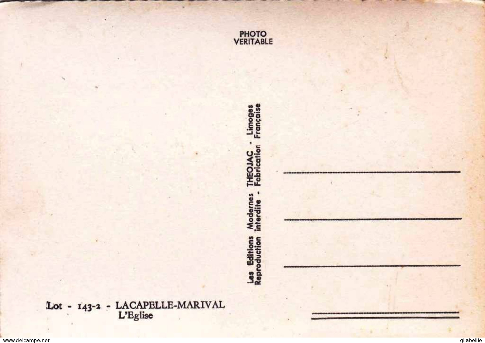 46 - Lot -  LACAPELLE - MARIVAL - L'église - Lacapelle Marival