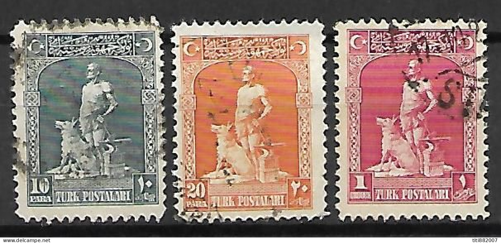 TURQUIE    -    1926.   Y&T N° 695 à 697 Oblitérés - Usati