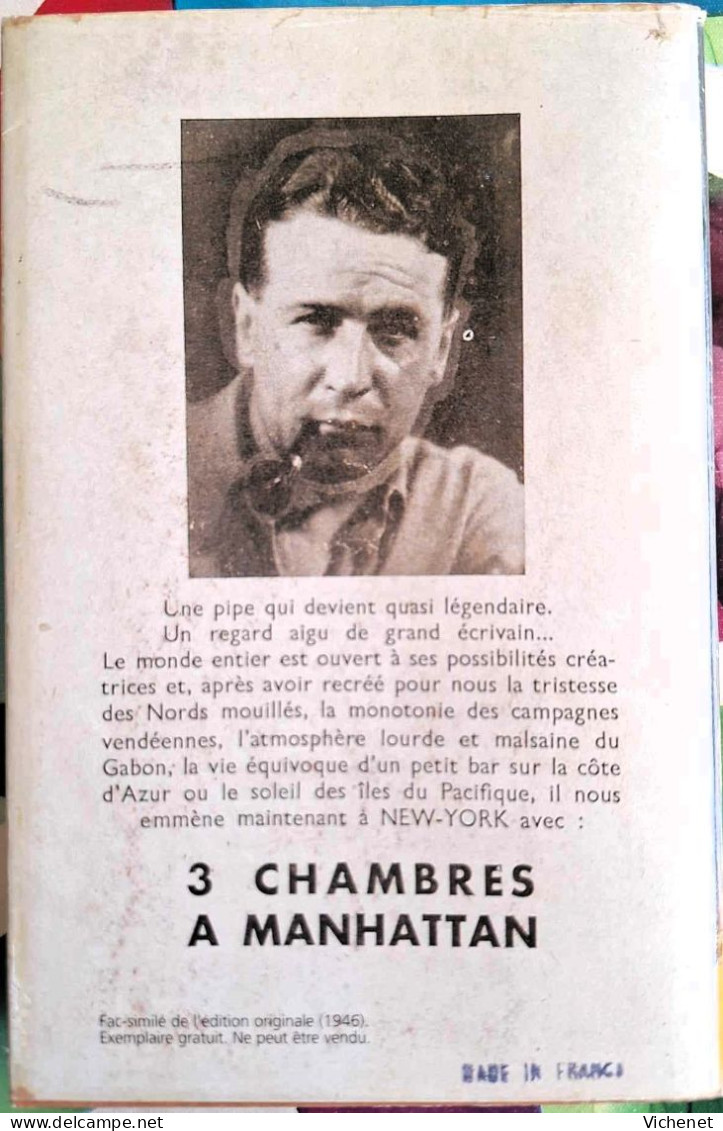 Georges Simenon - 3 Chambres à Manhattan - Auteurs Belges