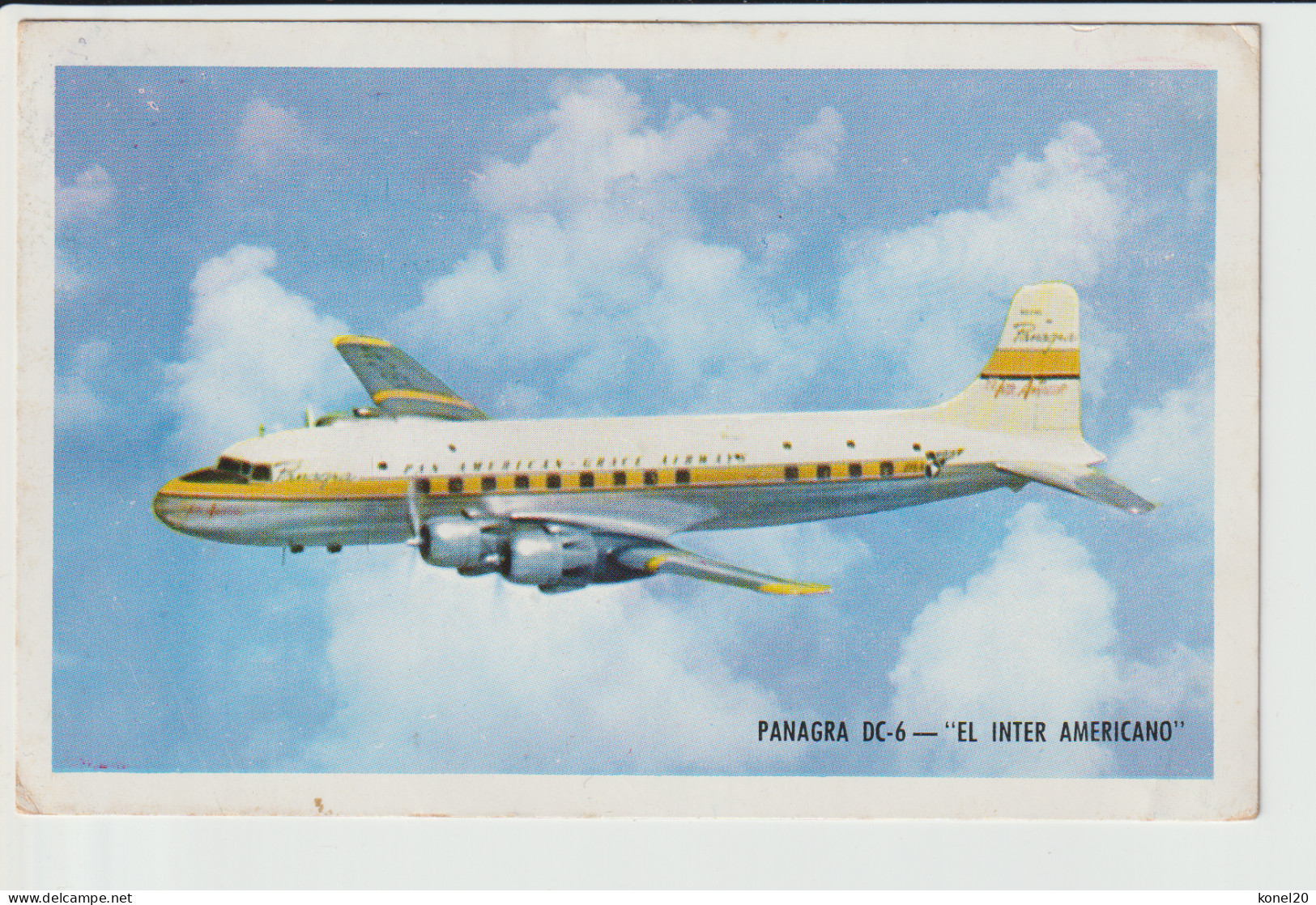 Vintage Pc Panagra Pan American-Grace Airways Douglas Dc-6 Aircraft - 1919-1938: Entre Guerres