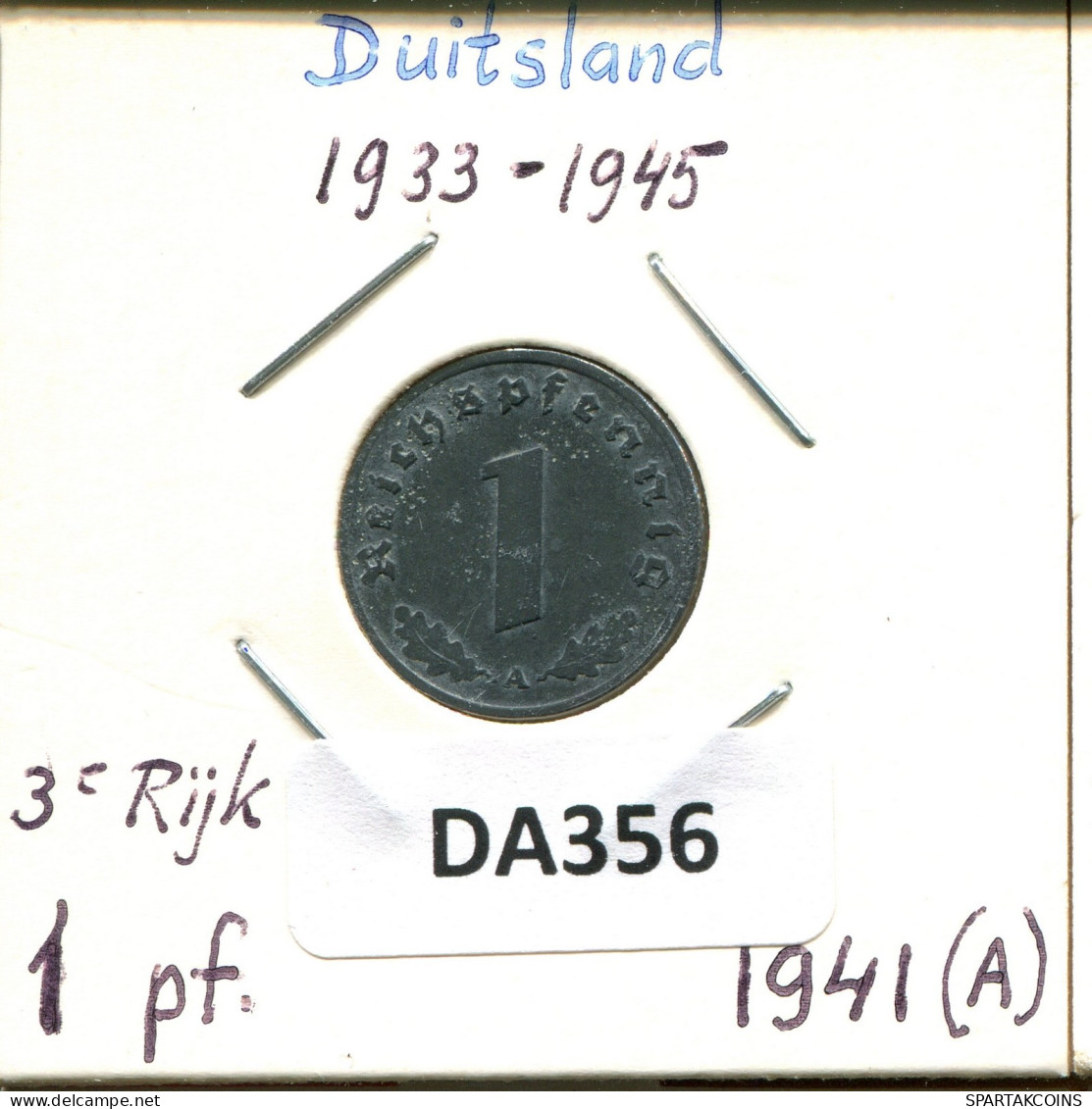 1 REICHSPFENNIG 1941 A DEUTSCHLAND Münze GERMANY #DA356.2.D.A - 1 Reichspfennig