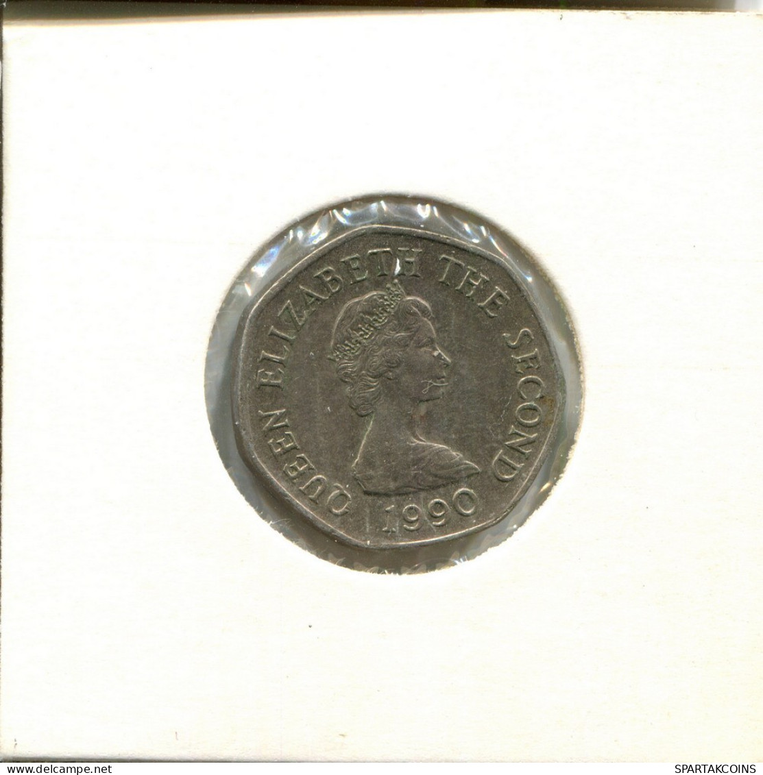 25 PENCE 1990 JERSEY Moneda #AU956.E.A - Jersey