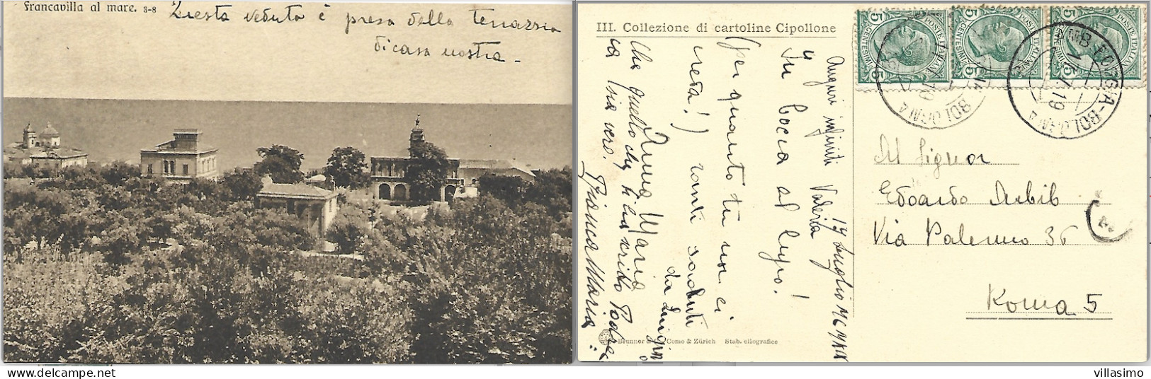 Abruzzo - Chieti - Francavilla Al Mare - III Collezione Di Cartoline Cipollone - V. 1919 - Chieti