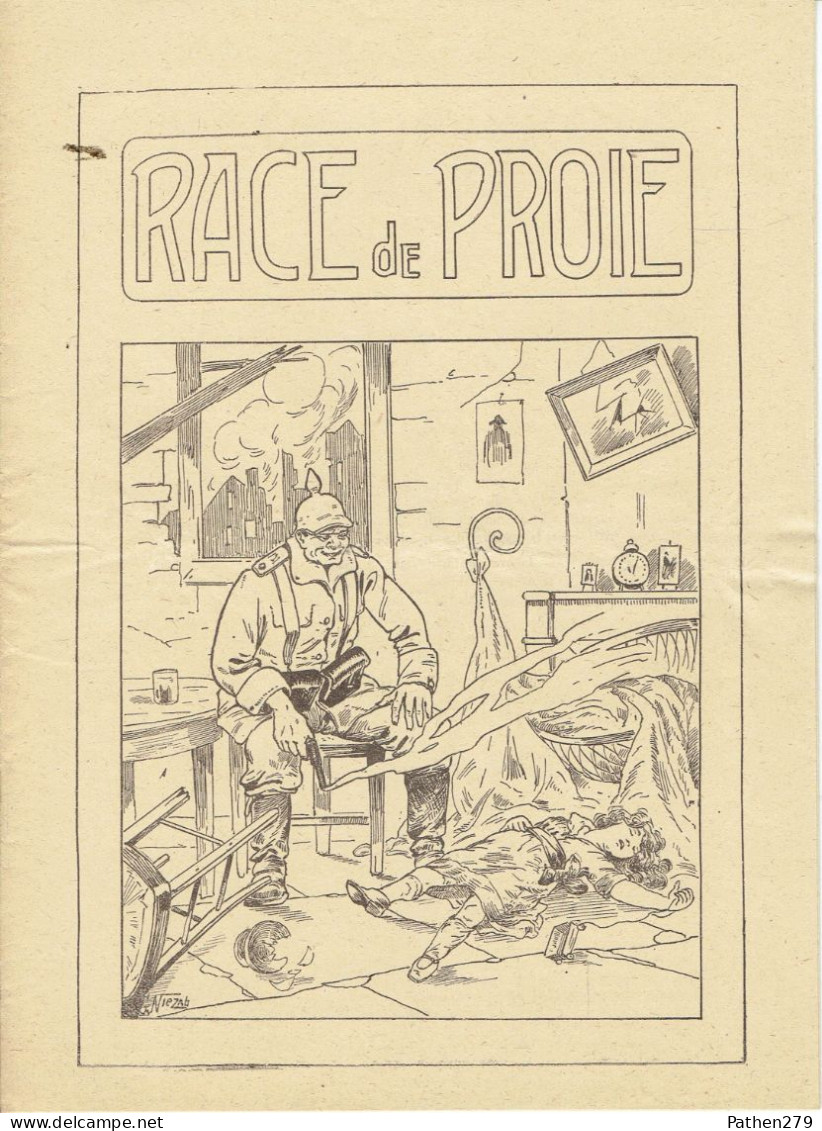 Race De Proie Par Henri D'Orcines - Illustrations De Niezab - Lunéville (Meurthe-et-Moselle) - 1914-18 (Guerre Mondiale) - 1914-18