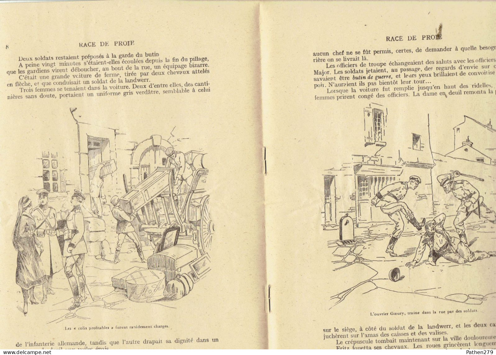 Race De Proie Par Henri D'Orcines - Illustrations De Niezab - Lunéville (Meurthe-et-Moselle) - 1914-18 (Guerre Mondiale) - 1914-18