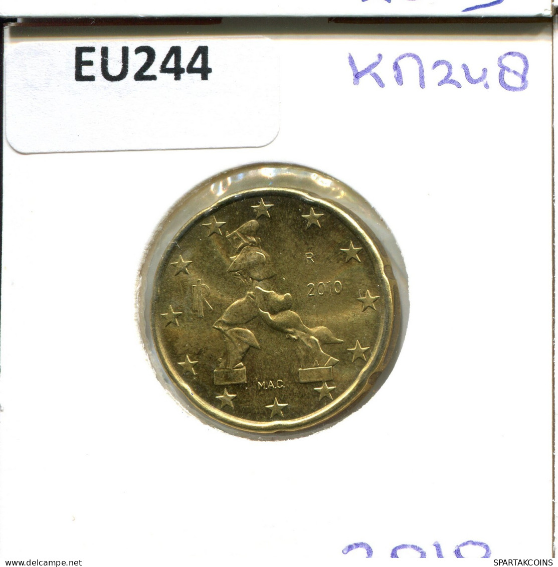 20 EURO CENTS 2010 ITALY Coin #EU244.U.A - Italie