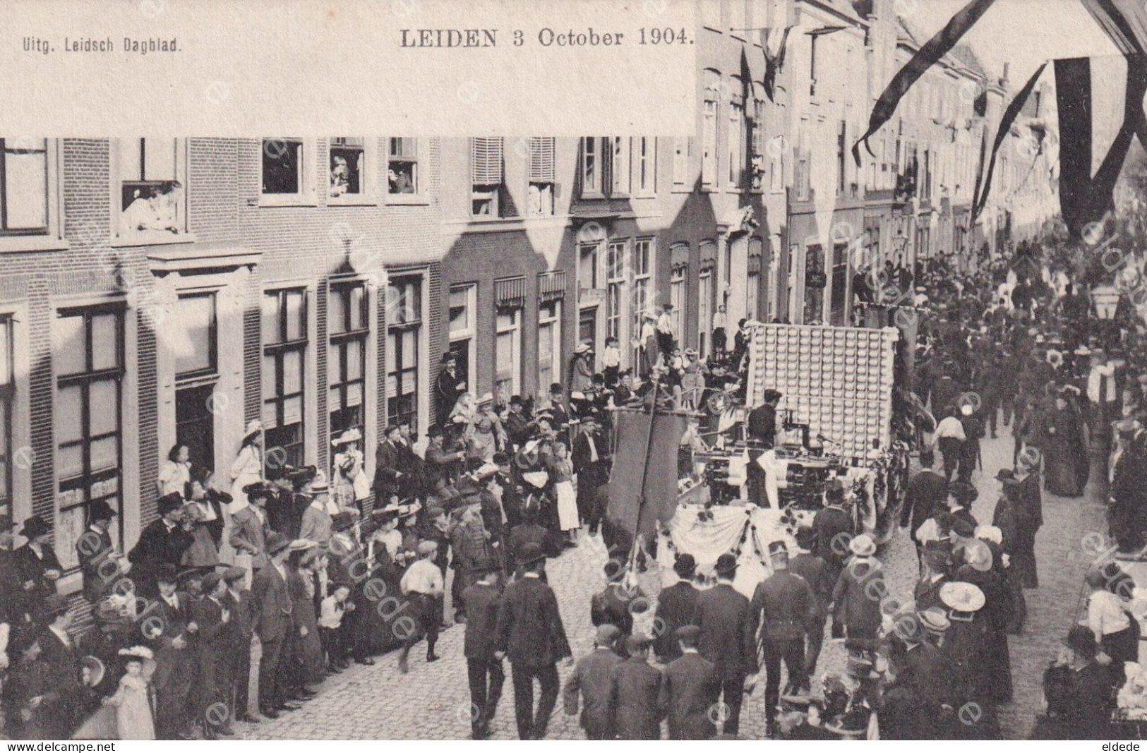 Leiden 3 October 1904 Celebration Street Scene - Leiden