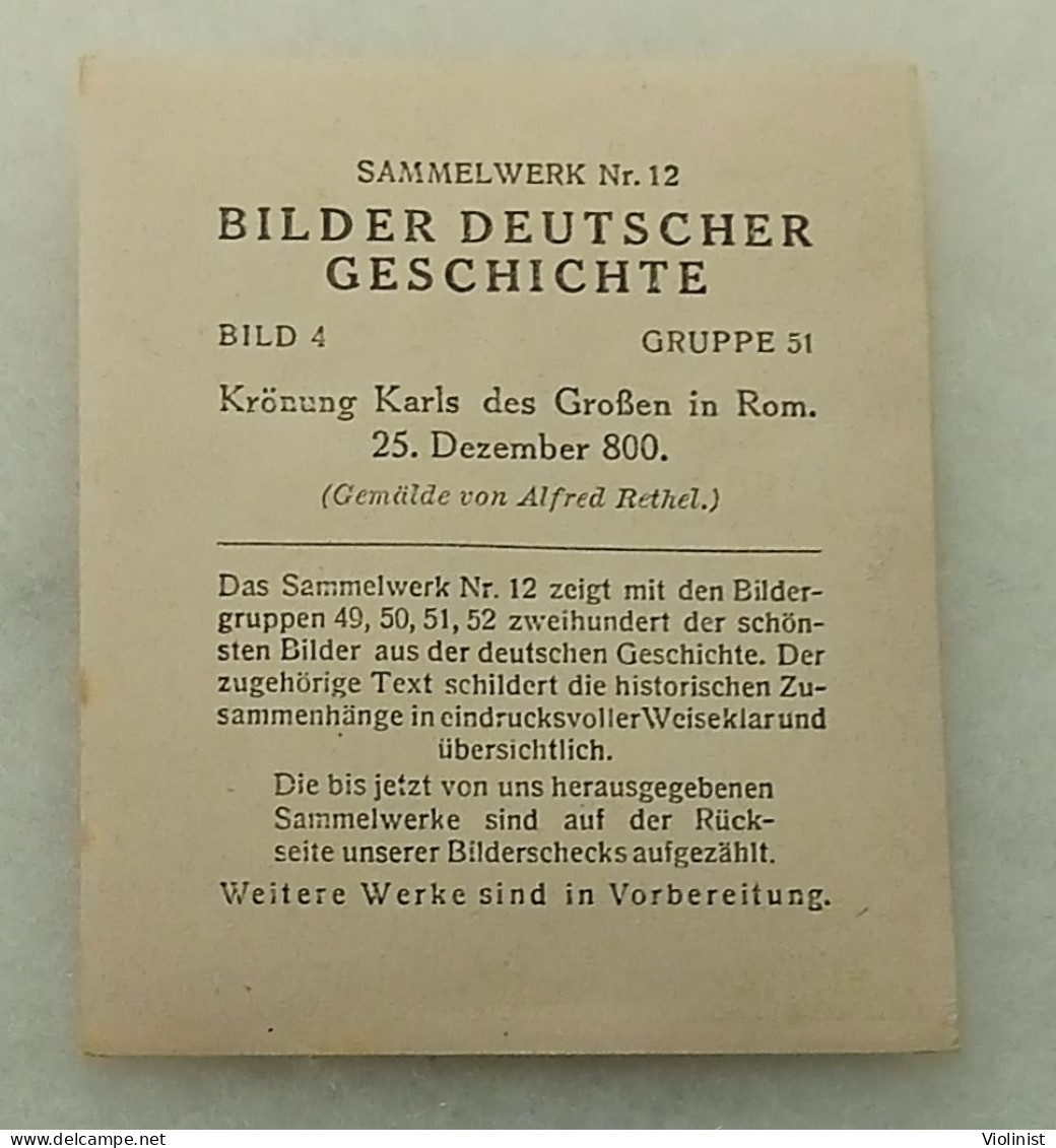 Bilder Deutscher Geschichte-Krönung Karls Des Großen In Rom-25.Dezember 800. - Storia