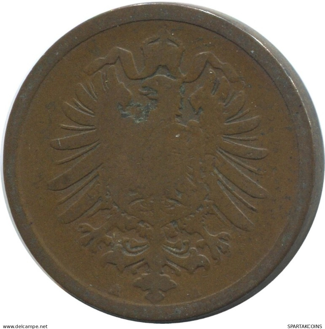 2 PFENNIG 1874 A DEUTSCHLAND Münze GERMANY #AE566.D.A - 2 Pfennig
