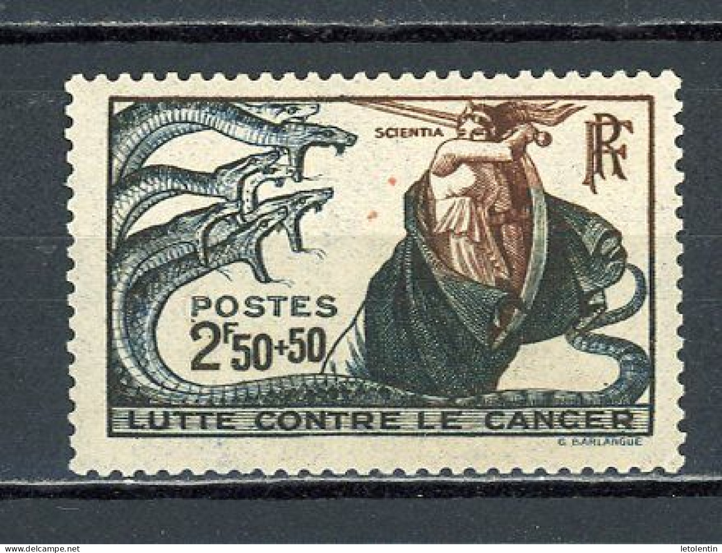 FRANCE - LUTTE CONTRE LE CANCER - N° Yvert 496 ** - Nuovi