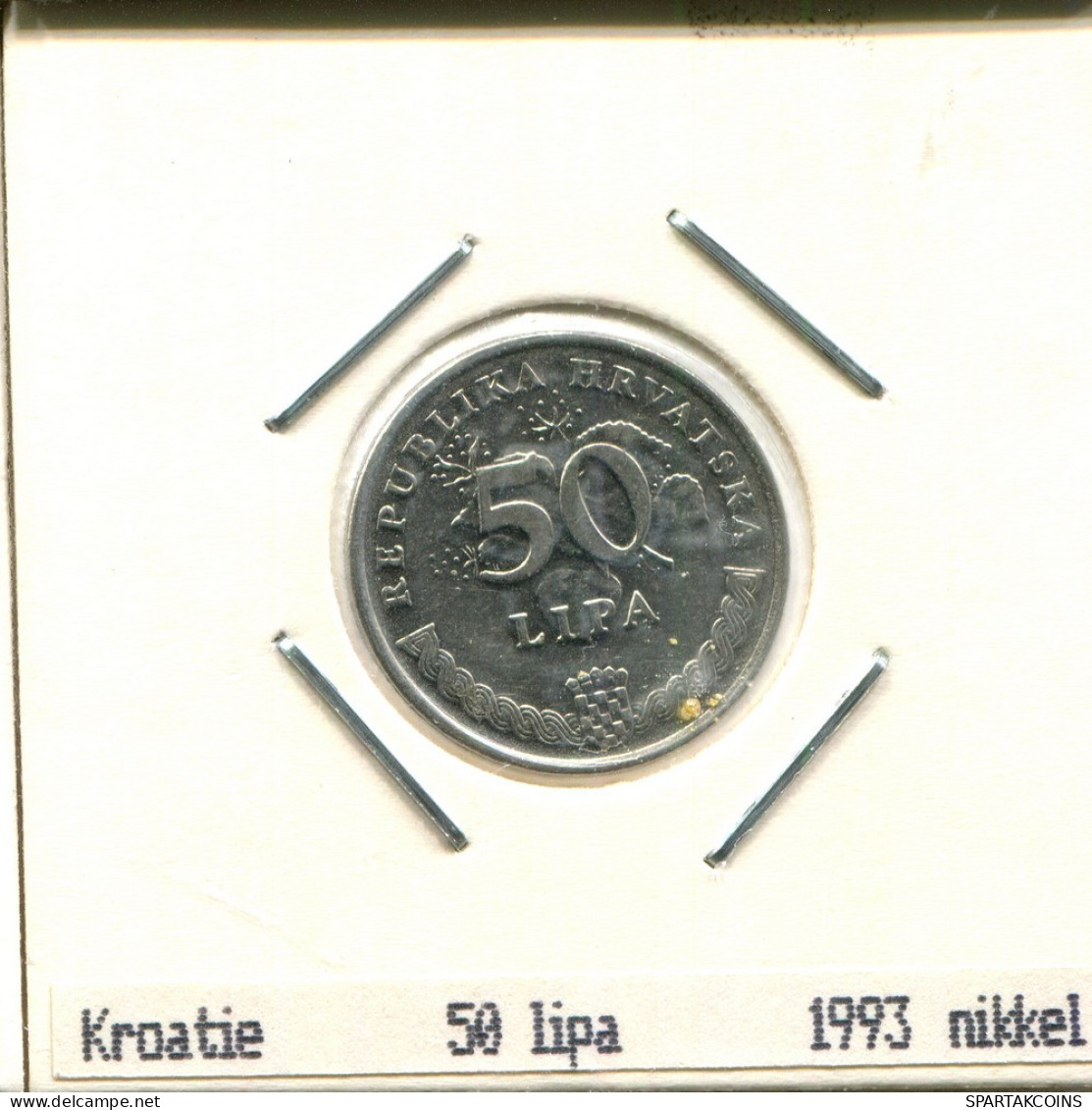 50 LIPA 1993 KROATIEN CROATIA Münze #AS554.D.A - Kroatien