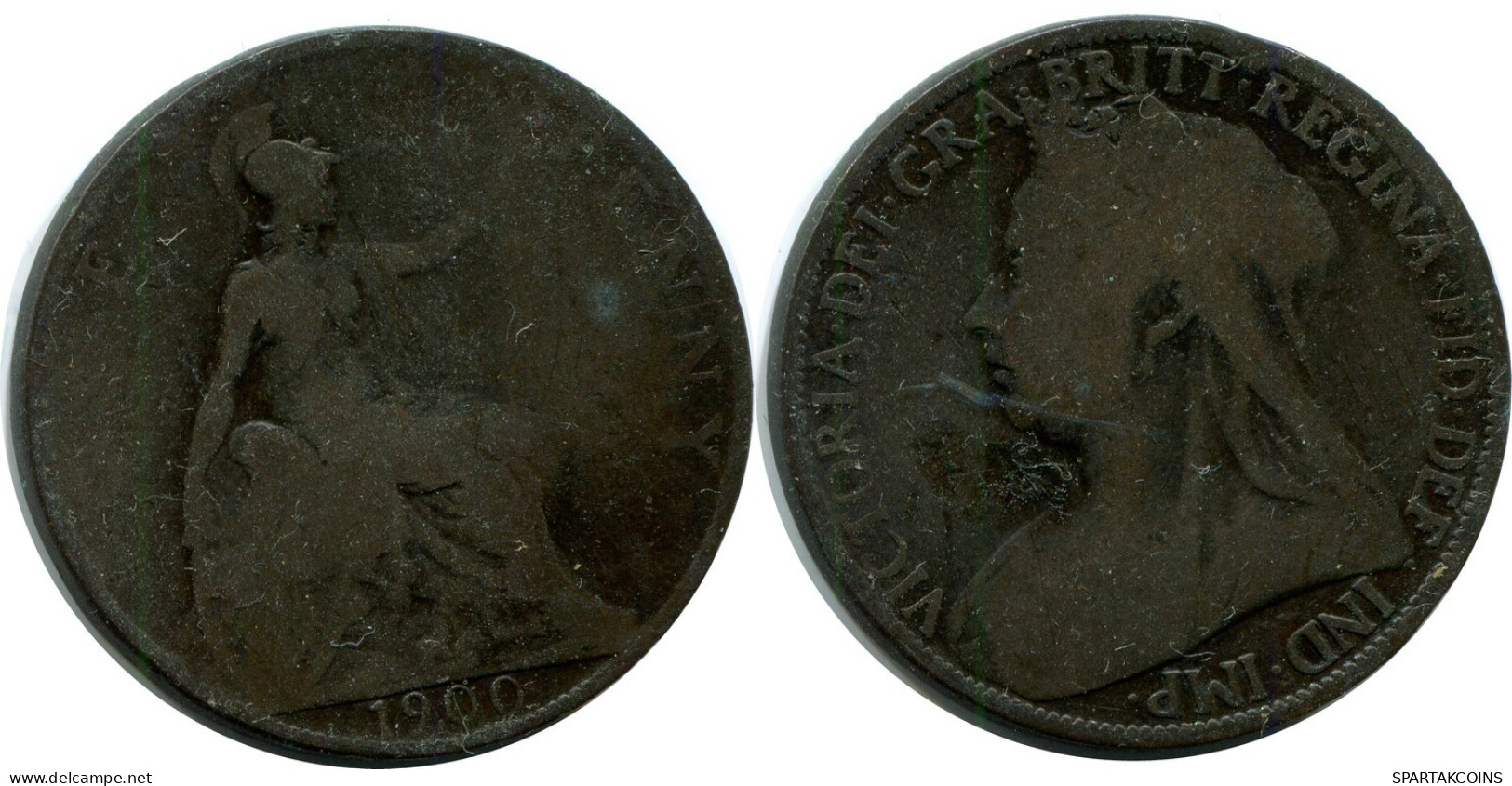 PENNY 1900 UK GREAT BRITAIN Coin #AZ736.U.A - D. 1 Penny