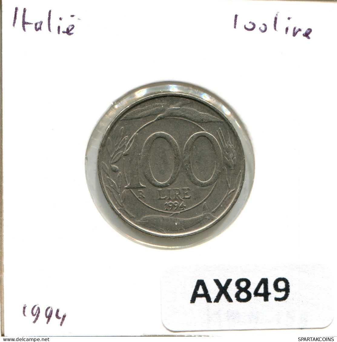 100 LIRE 1994 ITALIEN ITALY Münze #AX849.D.A - 100 Lire