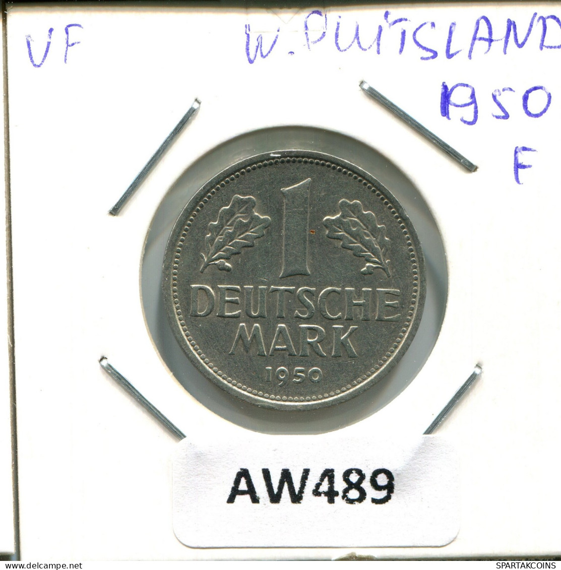 1 DM 1950 F DEUTSCHLAND Münze GERMANY #AW489.D.A - 1 Mark