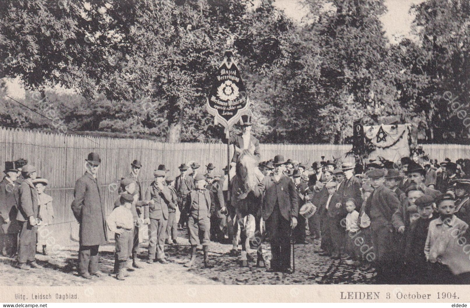 Leiden 3 October 1904 Celebration Street Scene - Leiden