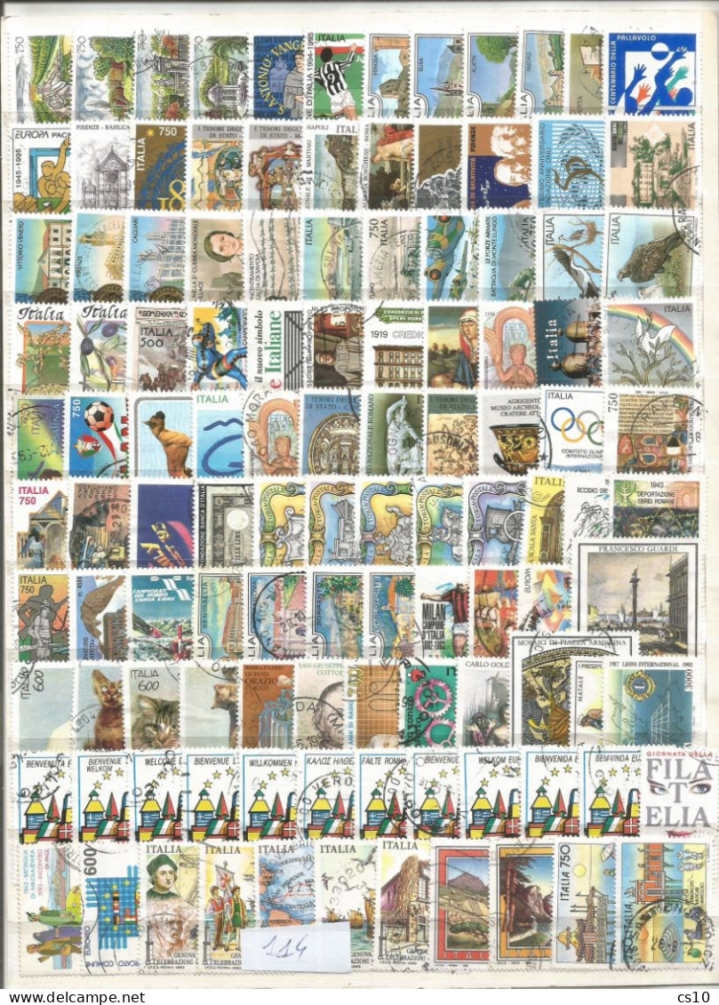 Italia Italy Republic Collection Great Huge Lot #17 scans USED Off-Paper 2023 to 1980 + many Key values # 1136 pcs !!