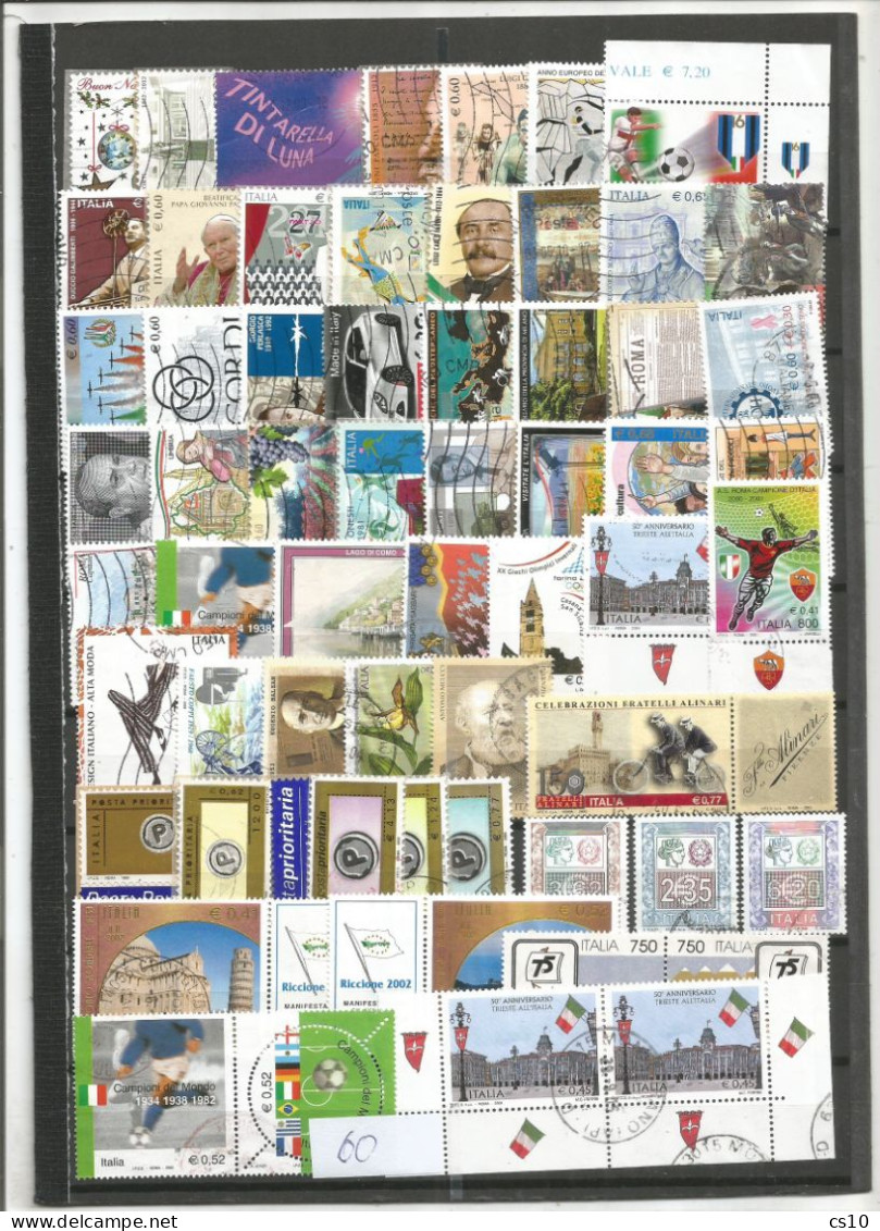 Italia Italy Republic Collection Great Huge Lot #17 scans USED Off-Paper 2023 to 1980 + many Key values # 1136 pcs !!