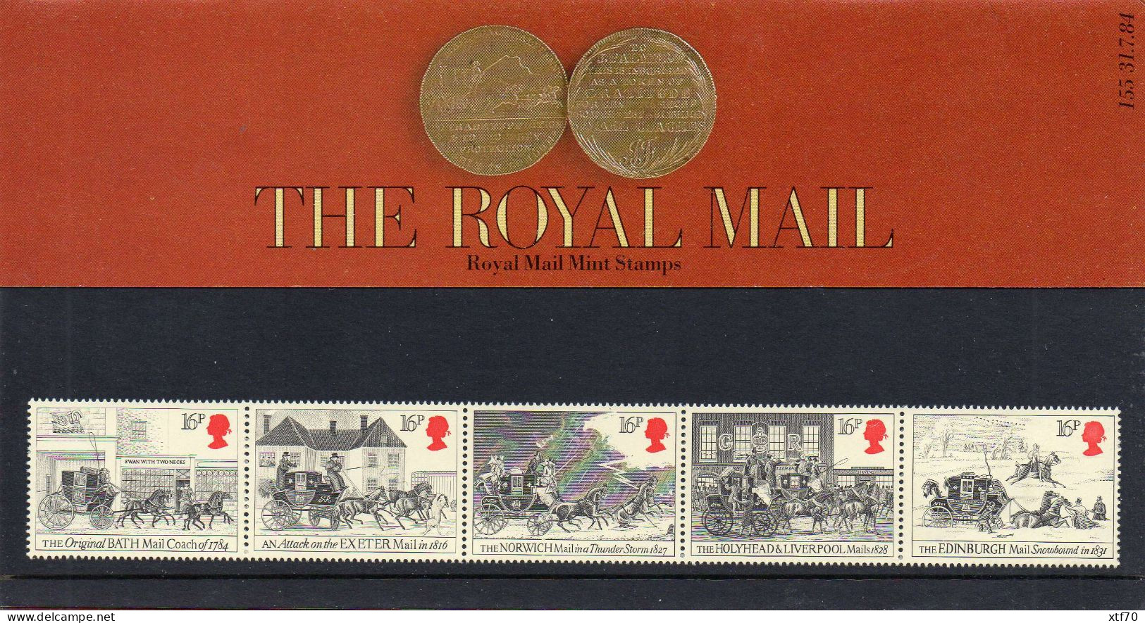 GREAT BRITAIN 1984 Bicentenary Of The First Mail Coach Run Presentation Pack - Presentation Packs