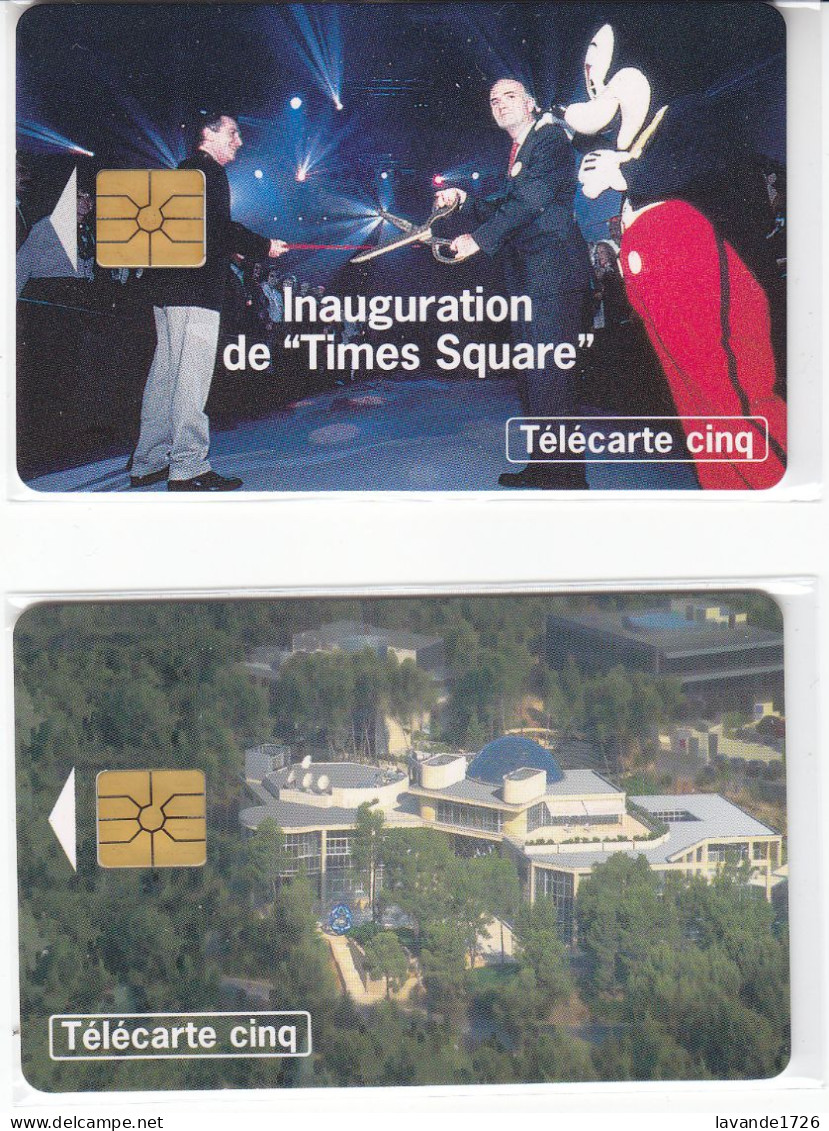 Lot De 2 Tél. 5 Unités "Inauguration Du Theme Square" 01/95 Batiment France Télécom 07/94 - Telefoonkaarten Voor Particulieren