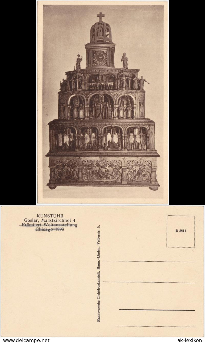 Goslar Kunstuhr Goslar, Marktkirchhof 4 Ansichtskarte 1924 - Goslar