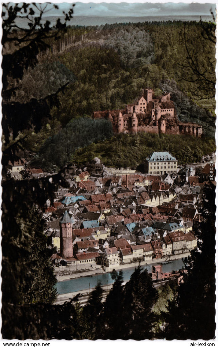 Wertheim Panorama Coloriert Ansichtskarte  1959 - Wertheim