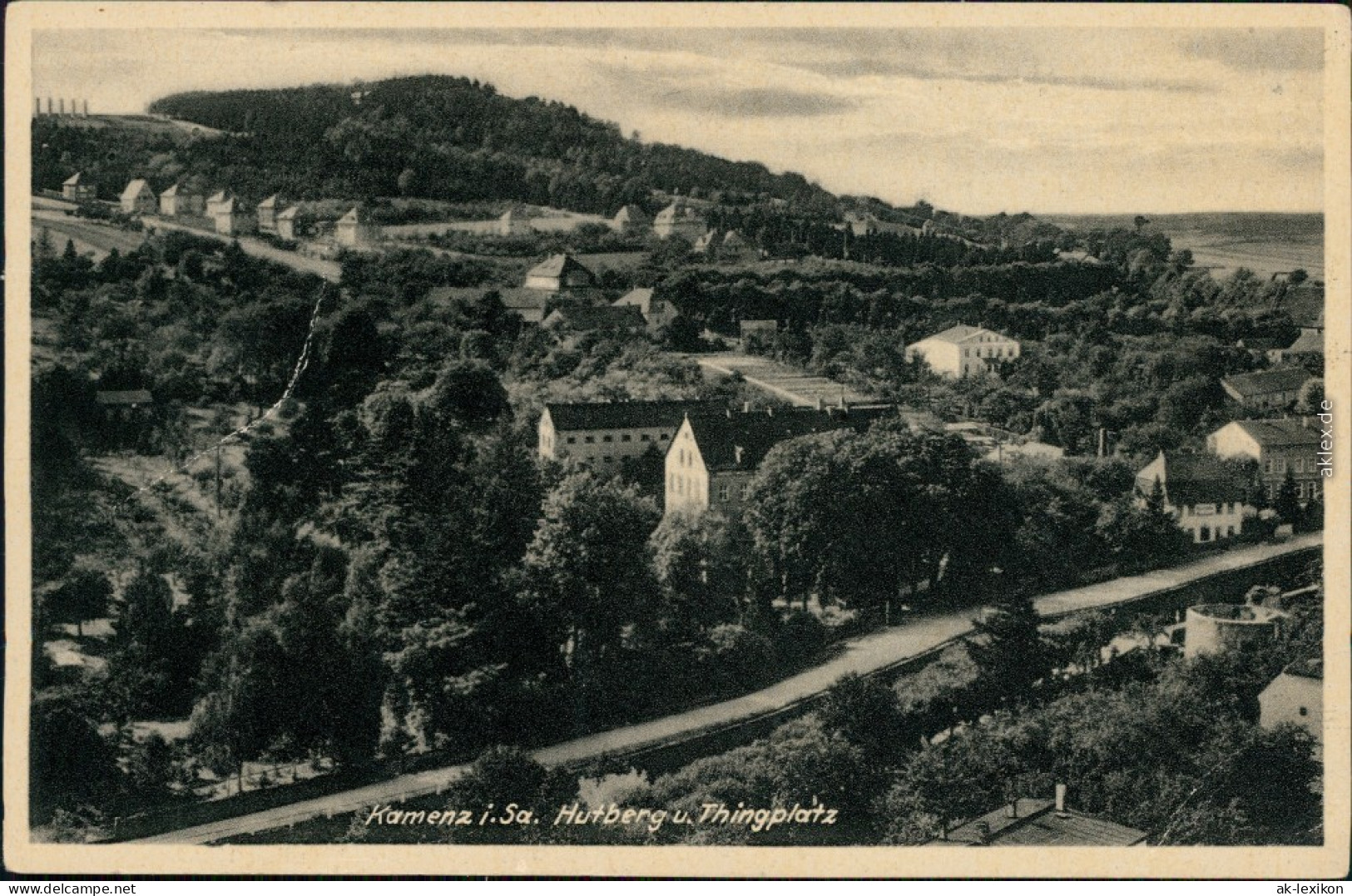 Ansichtskarte Kamenz Kamjenc Hutberg, Stadt Und Thingplatz 1940  - Kamenz