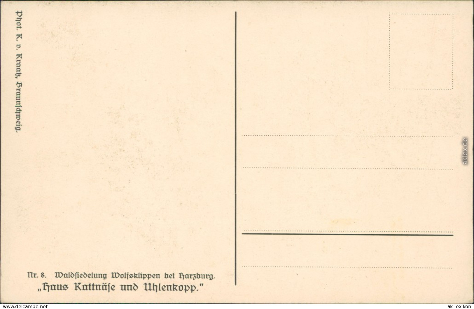 Ansichtskarte Bad Harzburg Waldsiedlung Wolfsklippen 1930 - Bad Harzburg